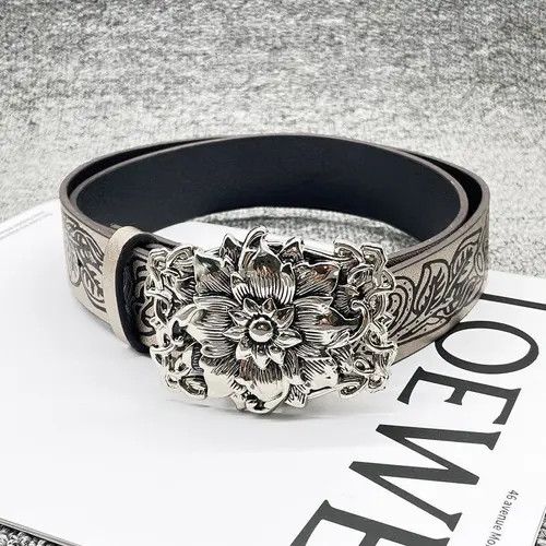 VIBE Rose Pu Leather Belt Belt Size ONE SIZE - 3 Thumbnail