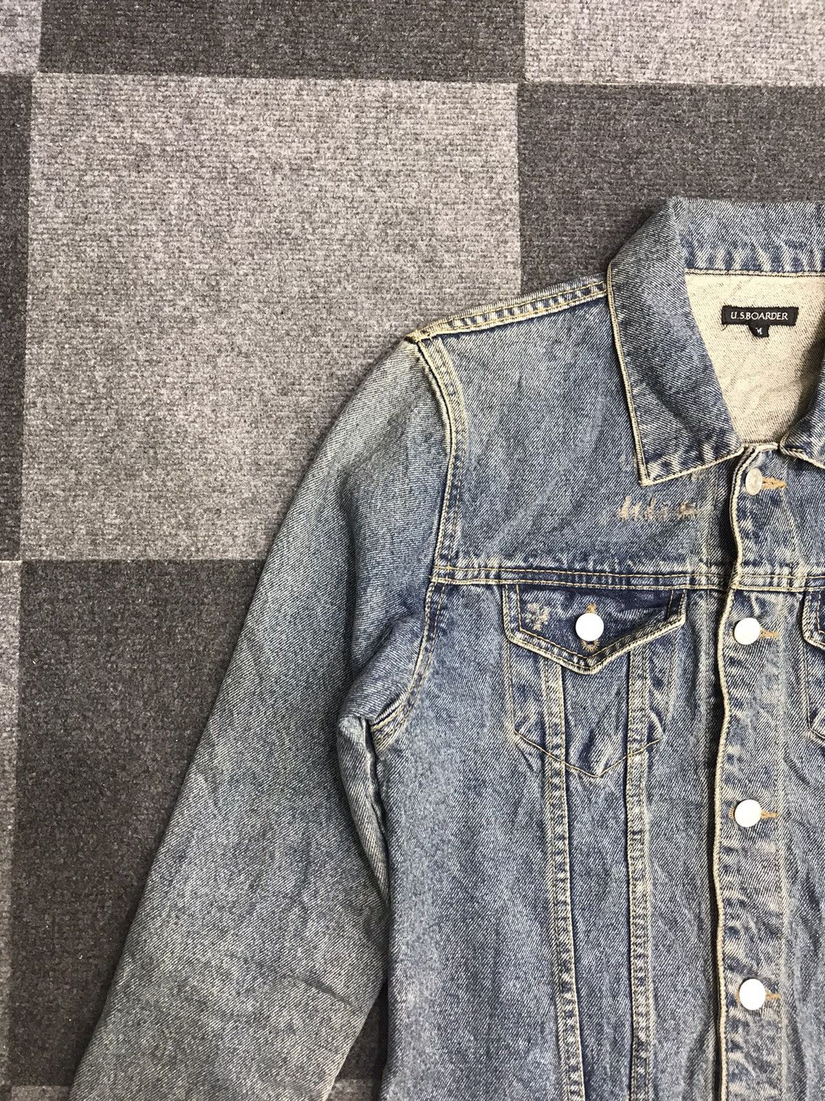 Other US BOARDER Slim Fit Trucker Jacket Size M / US 6-8 / IT 42-44 - 4 Thumbnail