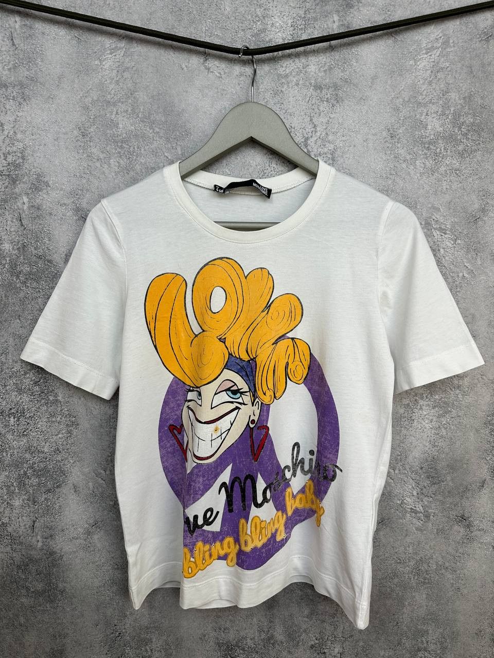 Love Moschino Love Moschino Bling Bling Baby Graphic T-Shirt White Cartoon Size S / US 4 / IT 40 - 1 Thumbnail