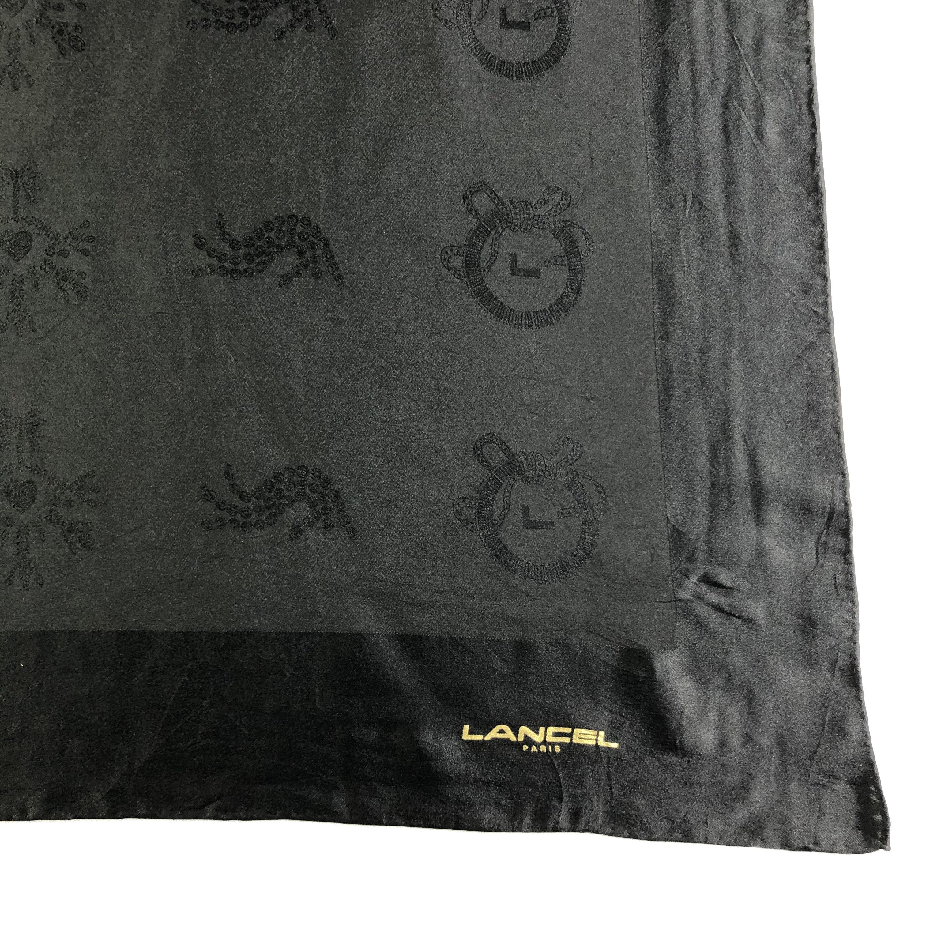 Lancel × Vintage Vintage Lancel Silk Scarf Size ONE SIZE - 3 Thumbnail