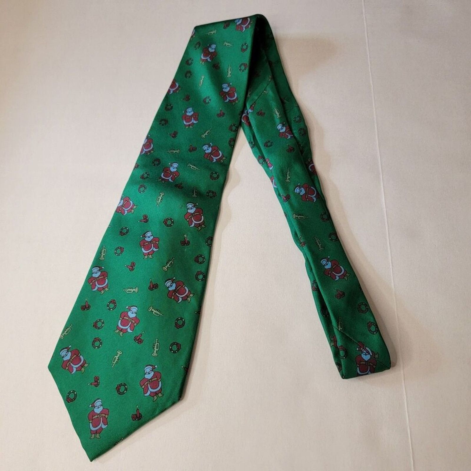 Other VTG Cambridge Classics Mervyns Christmas Tie Santa 100% Silk Size ONE SIZE - 3 Thumbnail
