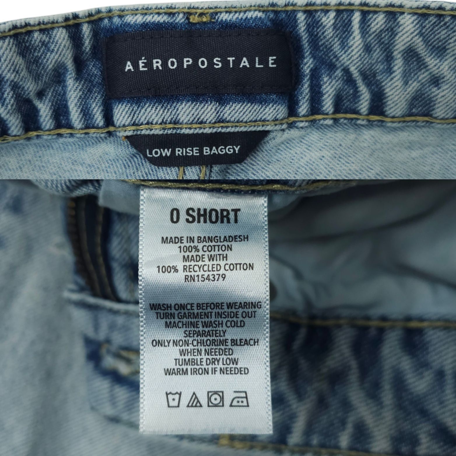 Aeropostale Aeropostale Low Rise Baggy Jeans Women 0 Short Distressed Size 25" / US 0 / IT 36 - 9 Thumbnail