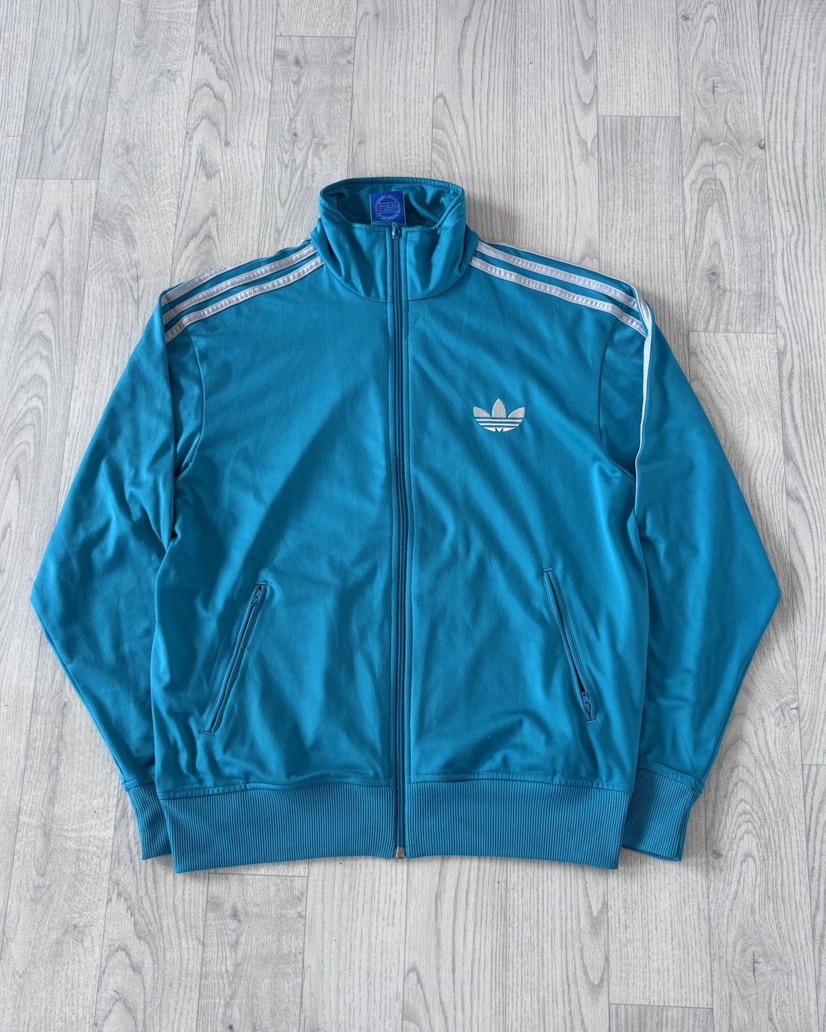 Adidas Vintage Adidas Firebird Jacke – Türkis, Größe M Size US M / EU 48-50 / 2 - 1 Thumbnail