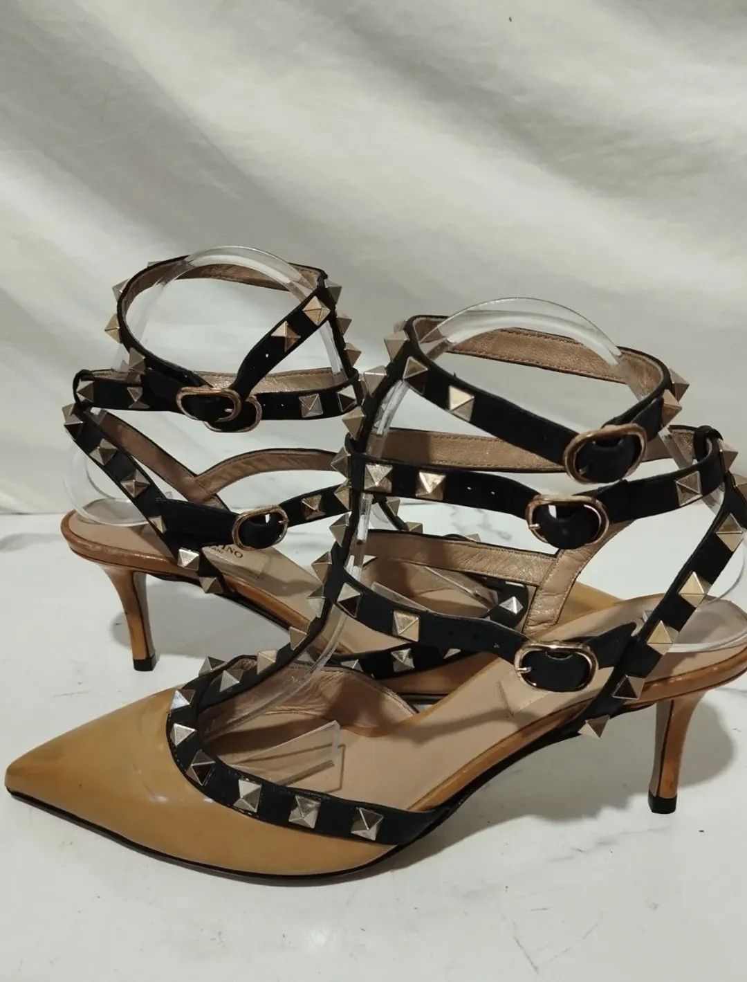 RED Valentino Valentino Garavani Rockstud Caged Pumps 6cm Heels Size US 6 / IT 36 - 5 Thumbnail