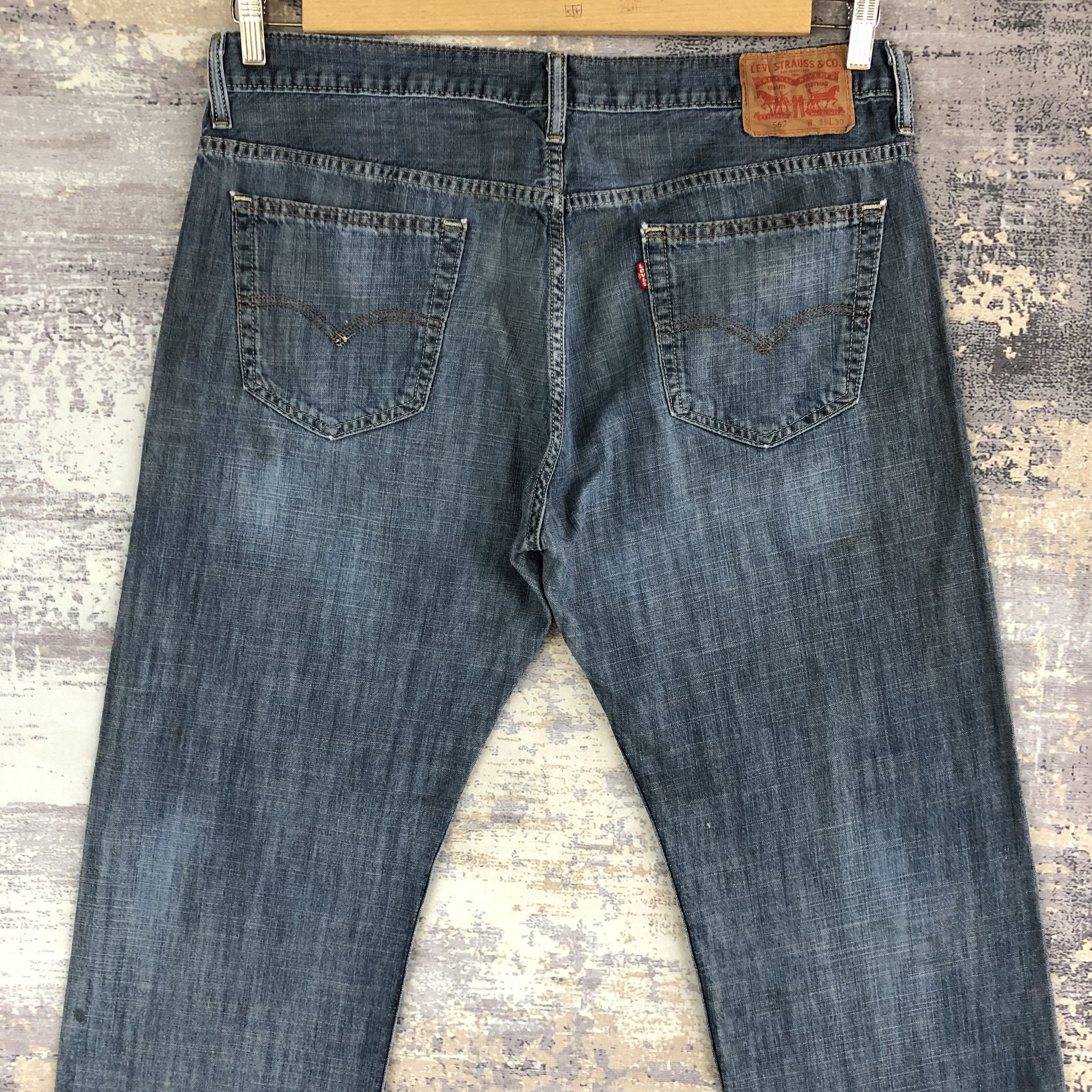 Levi's Vintage Y2K Levis Distressed Faded Jeans Levi's Ripped Denim Size US 38 / EU 54 - 4 Thumbnail
