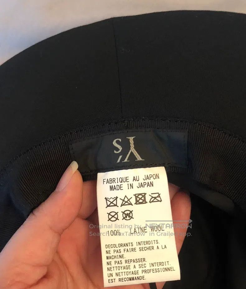 Yohji Yamamoto Yohji Yamamoto Wide Brim Hat Wool Black Wide Brim Hat Size ONE SIZE - 5 Thumbnail
