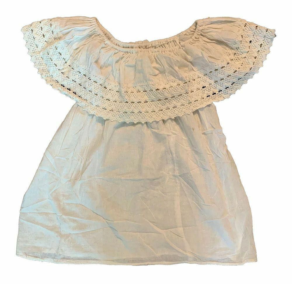 Designer New White Hand Made Bluse M Size M / US 6-8 / IT 42-44 - 3 Thumbnail