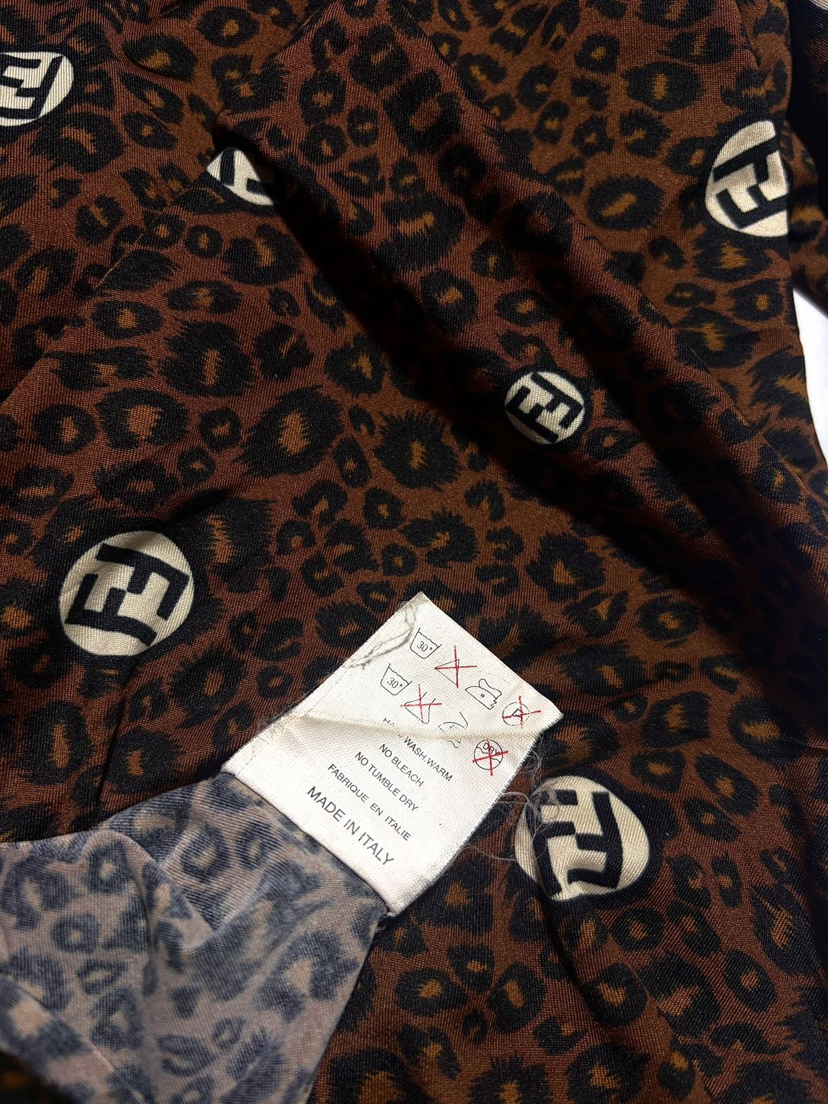 Fendi Vintage Fendi Blouse longsleeve leopard Size S / US 4 / IT 40 - 5 Thumbnail