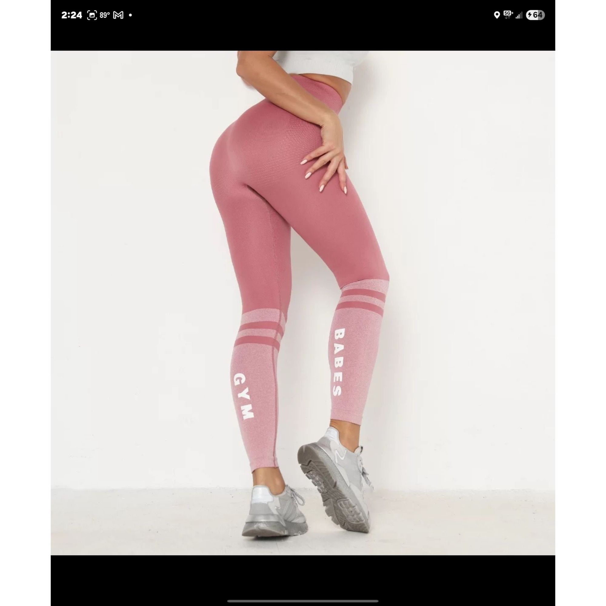 Other Swank Activewear Athleisure Gym Babes Leggings Size Large Mi Size 34" / US 12 / IT 48 - 1 Thumbnail