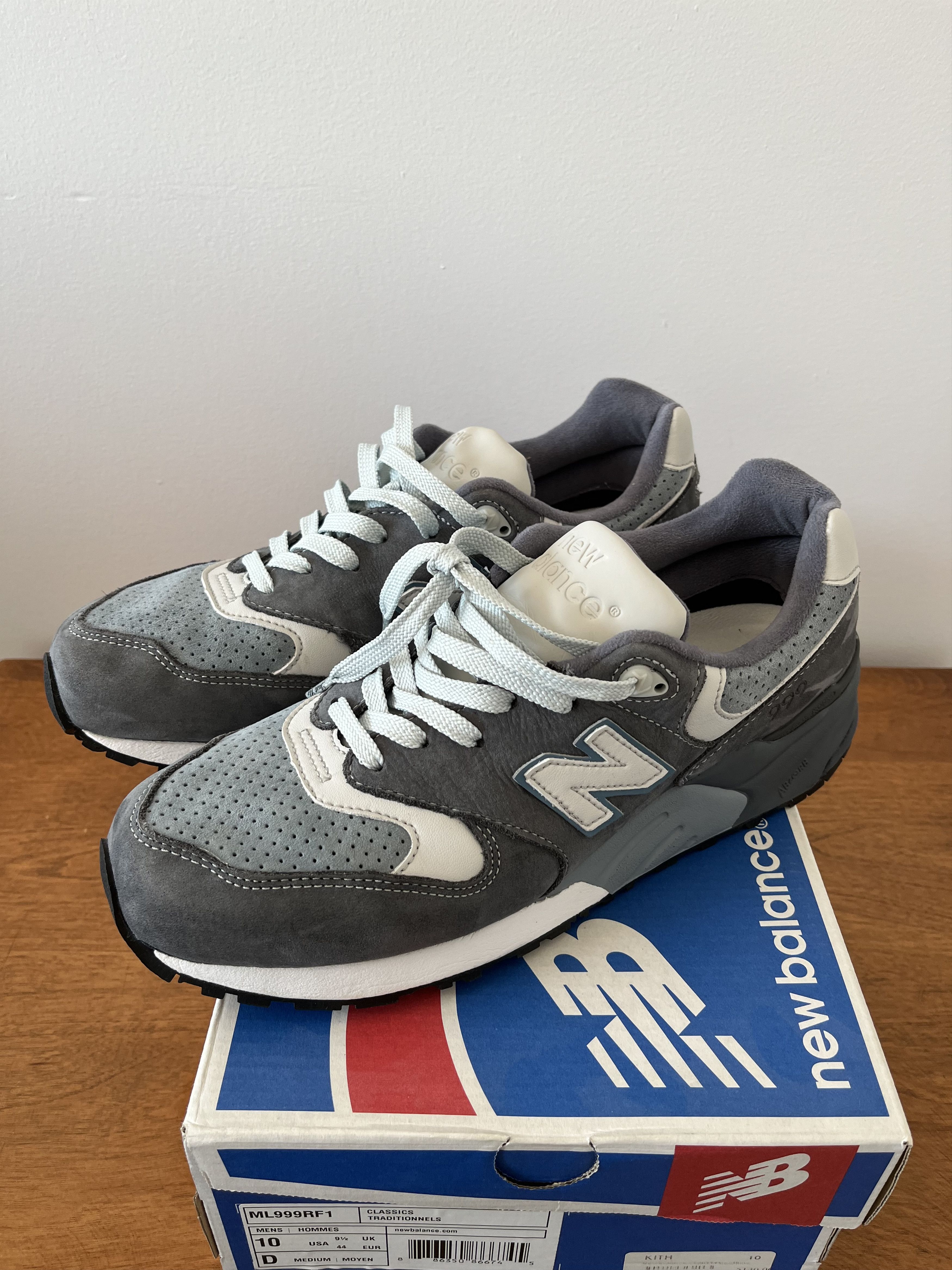 image of New Balance 999 Steel Blue Shoes, Men's (Size 10)