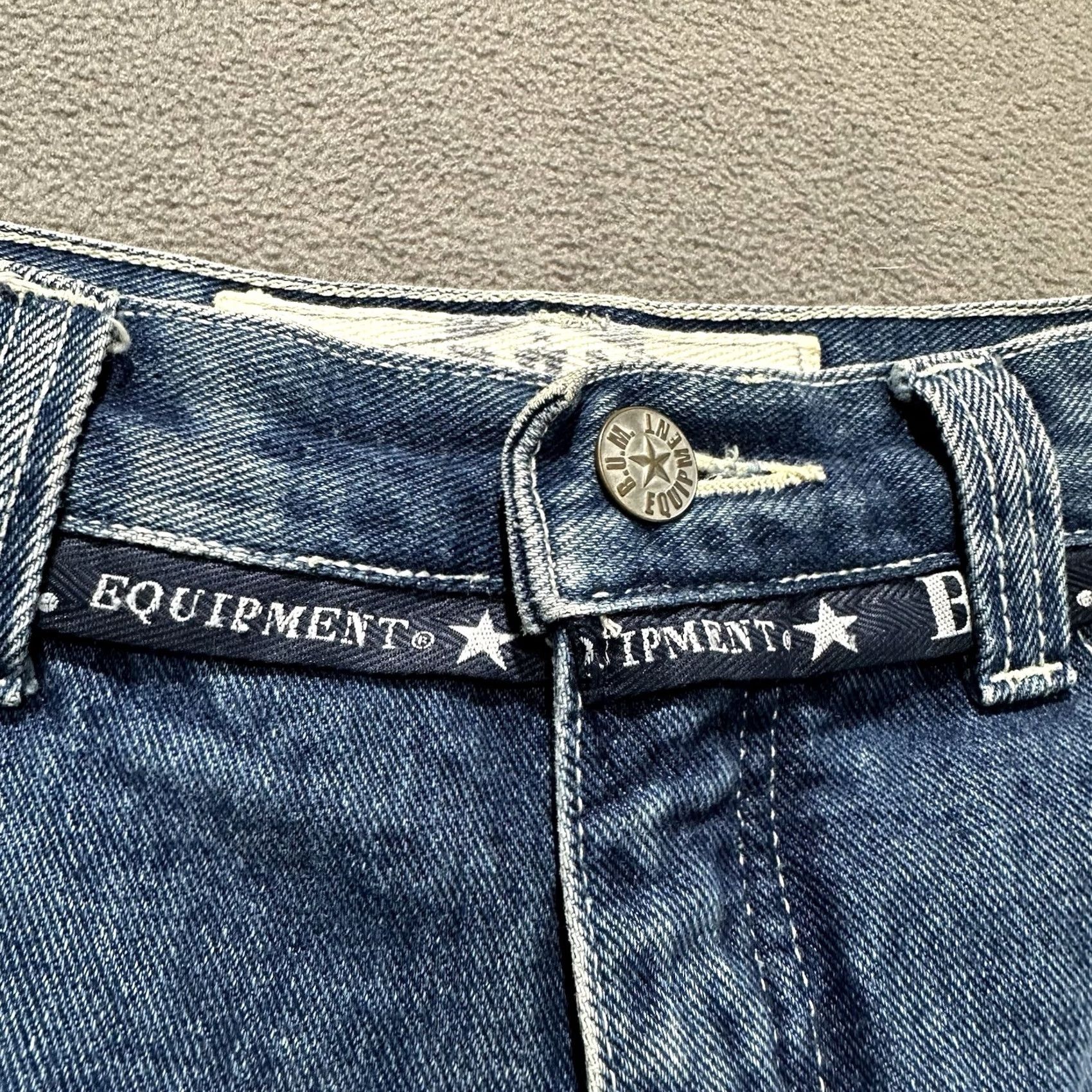 Vintage VINTAGE B.U.M. Equipment Shorts 32 Blue Denim Cutoff Jorts Relaxed 90s Mens Size US 32 / EU 48 - 7 Thumbnail