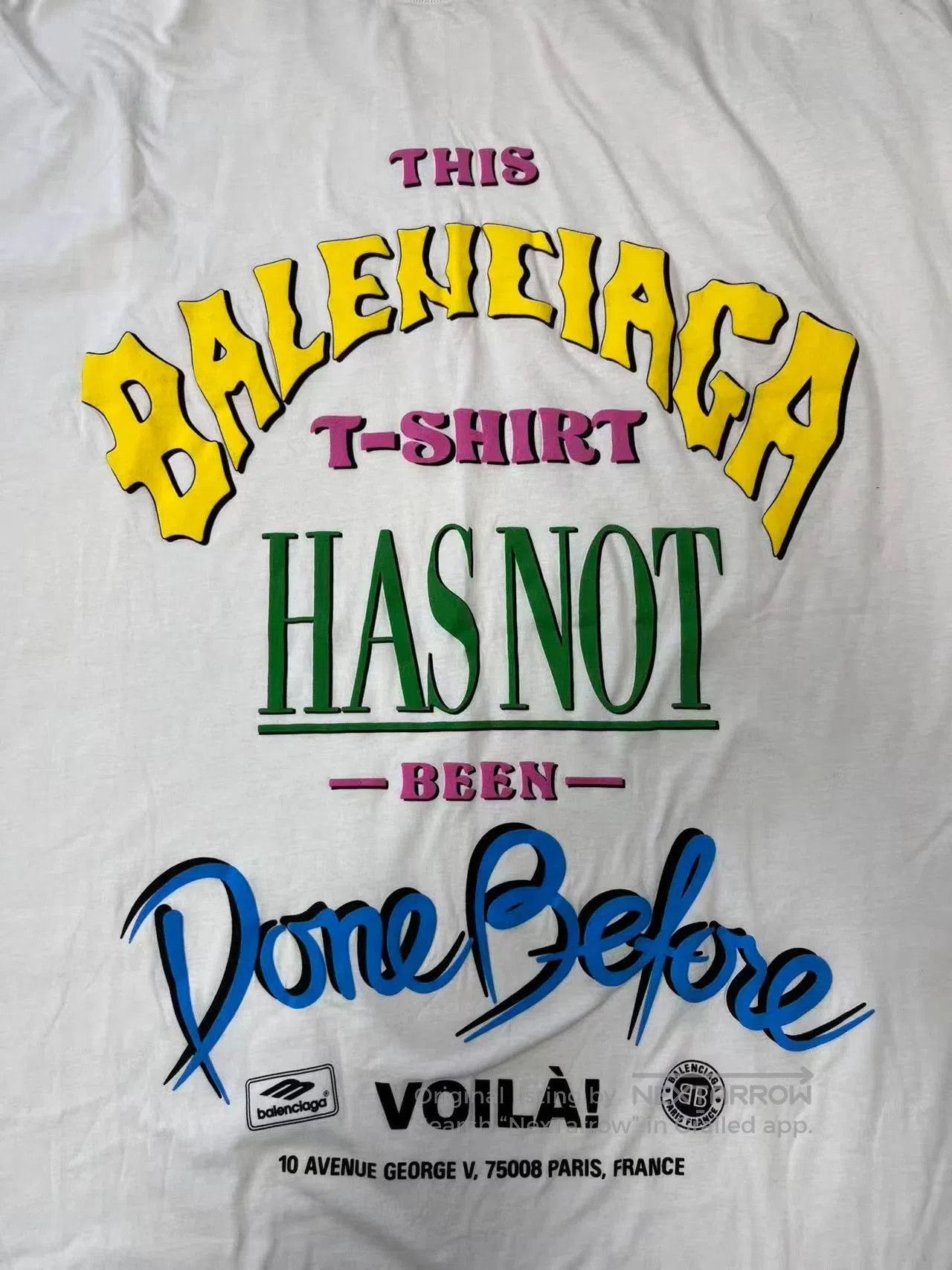 Balenciaga Balenciaga Oversized Off White Sleeveless T-Shirt. Size US L / EU 52-54 / 3 - 3 Thumbnail