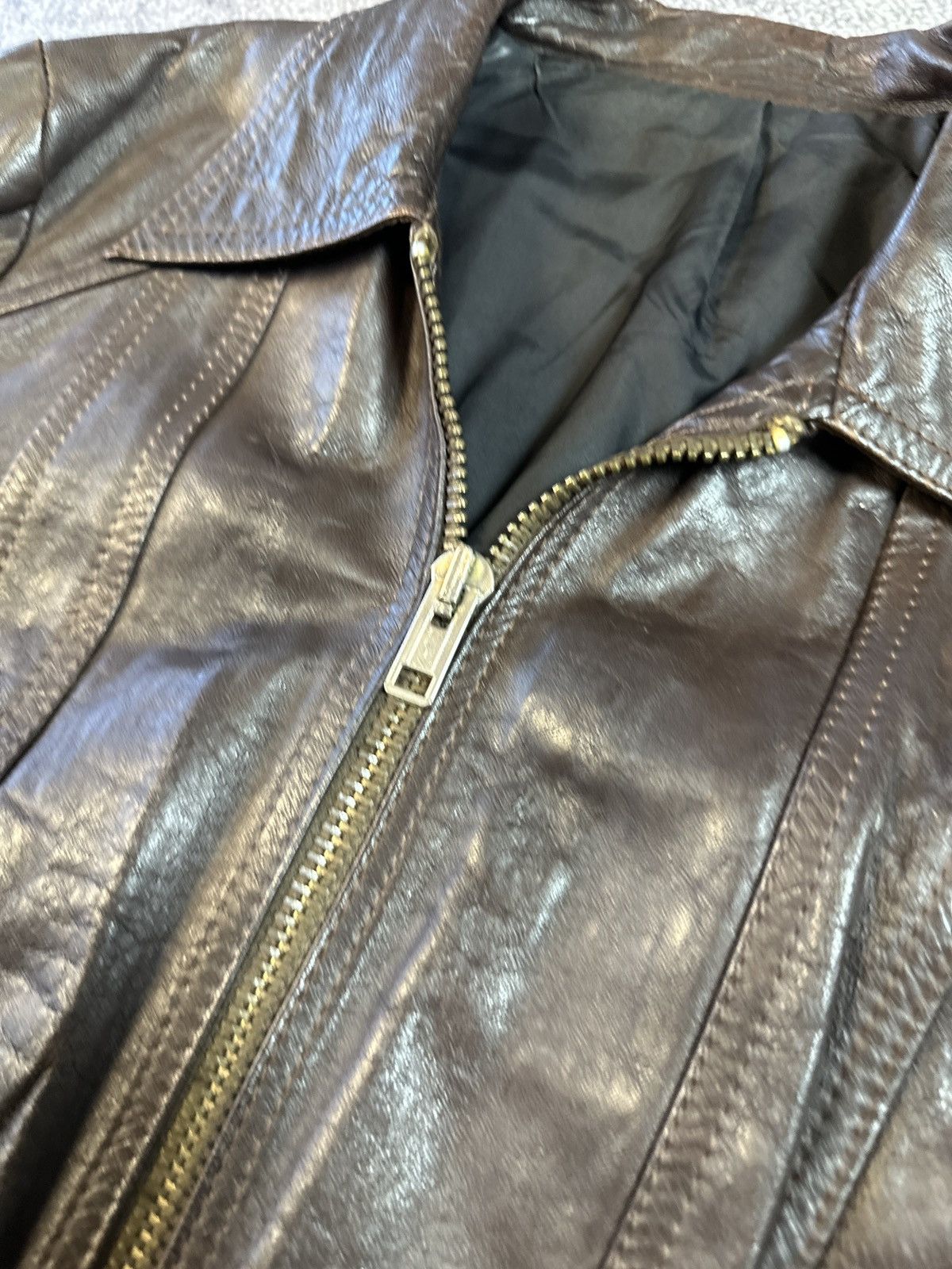 Genuine Leather Y2K Vintage Leather Jacket Streetwear Rare Style USA VTg S Size US S / EU 44-46 / 1 - 5 Thumbnail