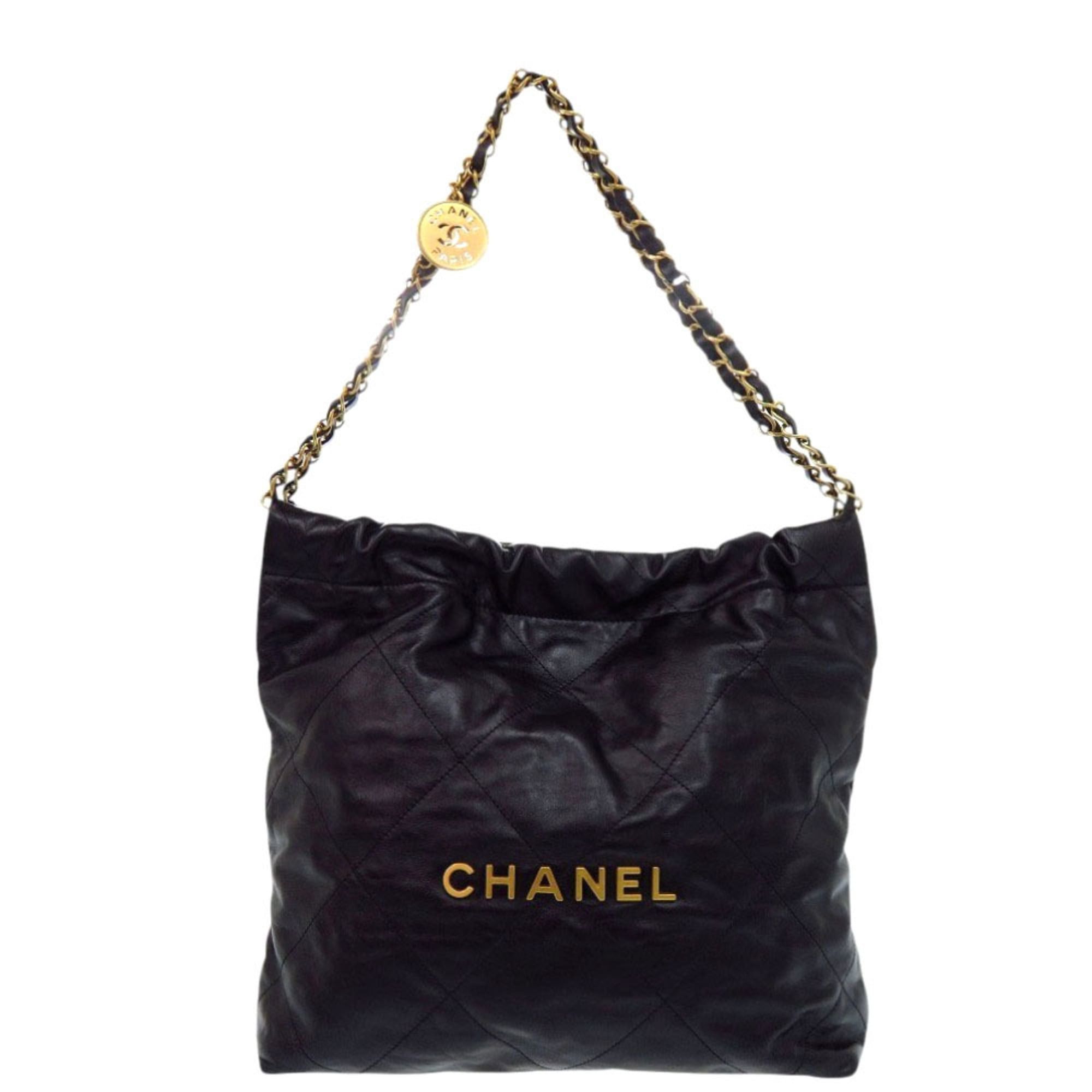 Chanel Excellent condition Chanel 22 Small Calfskin Black Shoulder Bag 0128CHANEL Size ONE SIZE - 1 Thumbnail