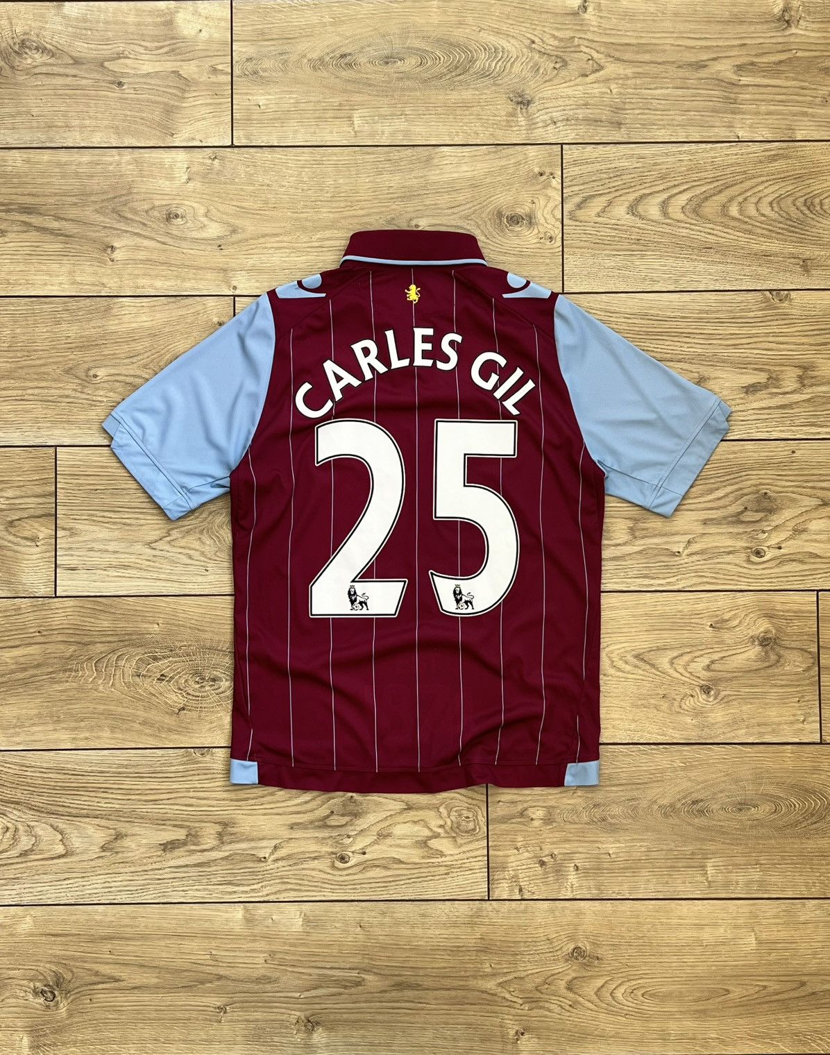 Macron Aston Villa 2014-2015 Home SET Soccer Long Sleeve Jersey Size US M / EU 48-50 / 2 - 9 Thumbnail