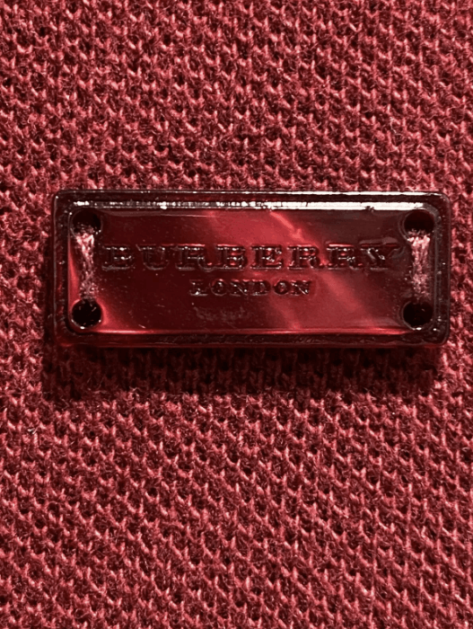 Burberry Burberry Men's Polo Shirt Burgundy Red XL - Slim Fit Size US XL / EU 56 / 4 - 3 Thumbnail