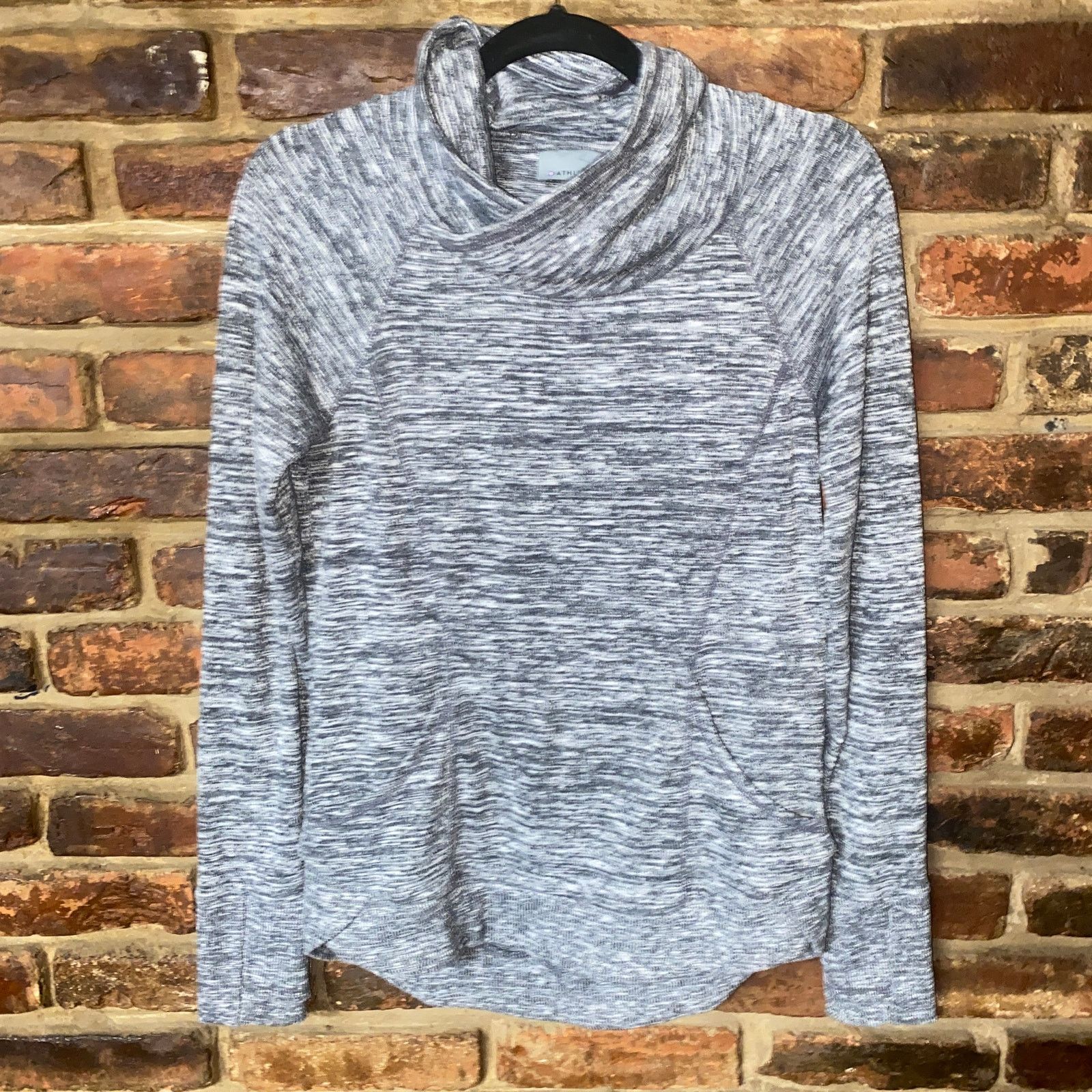 Athleta Athleta Heathered Gray Techie Sweat Pullover Sweatshirt XXS Size XXS / US 00 / IT 34 - 2 Thumbnail