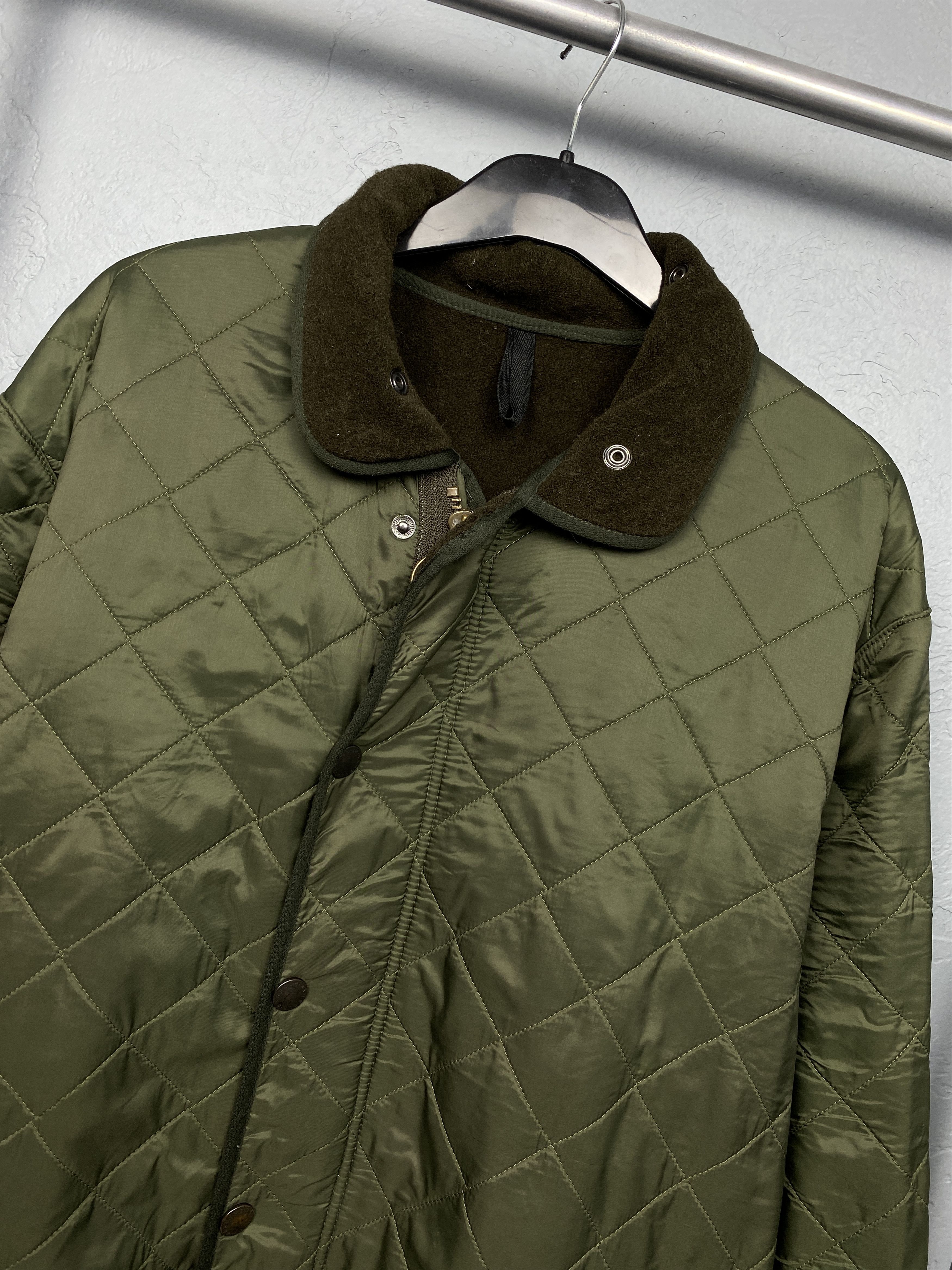 Barbour × Vintage Barbour 90s Vintage Mens Polarquilt Quilted Jacket Size US XL / EU 56 / 4 - 2 Thumbnail