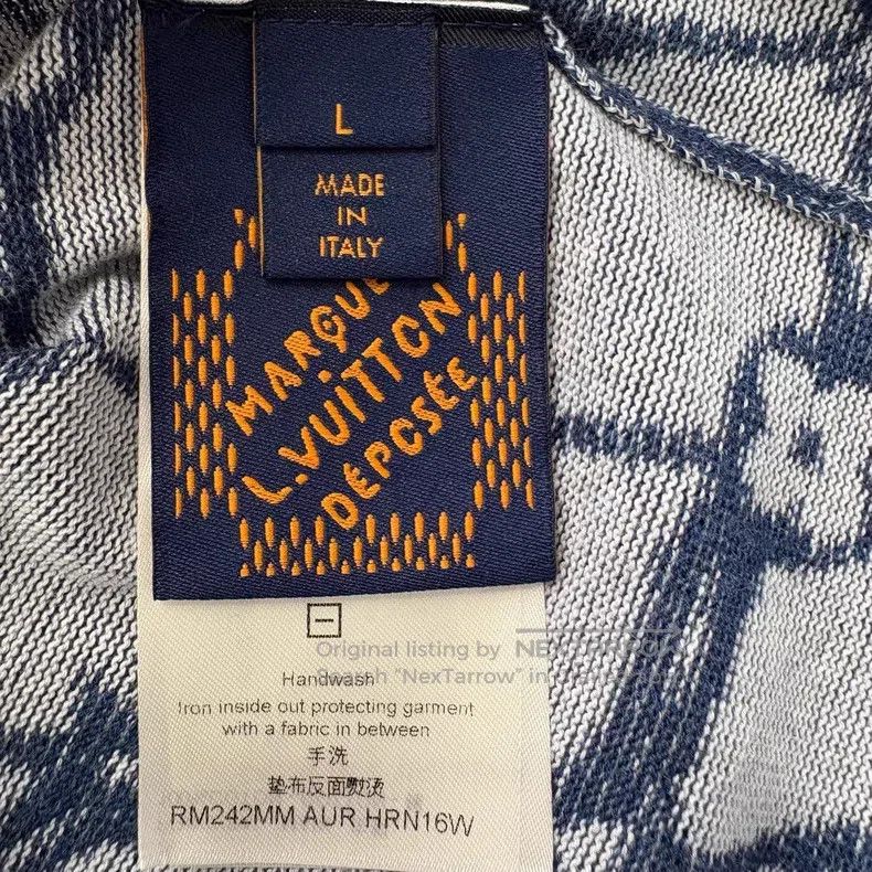 Louis Vuitton Louis Vuitton Fishnet printed ribbed crew neck short sleev Size US L / EU 52-54 / 3 - 4 Thumbnail