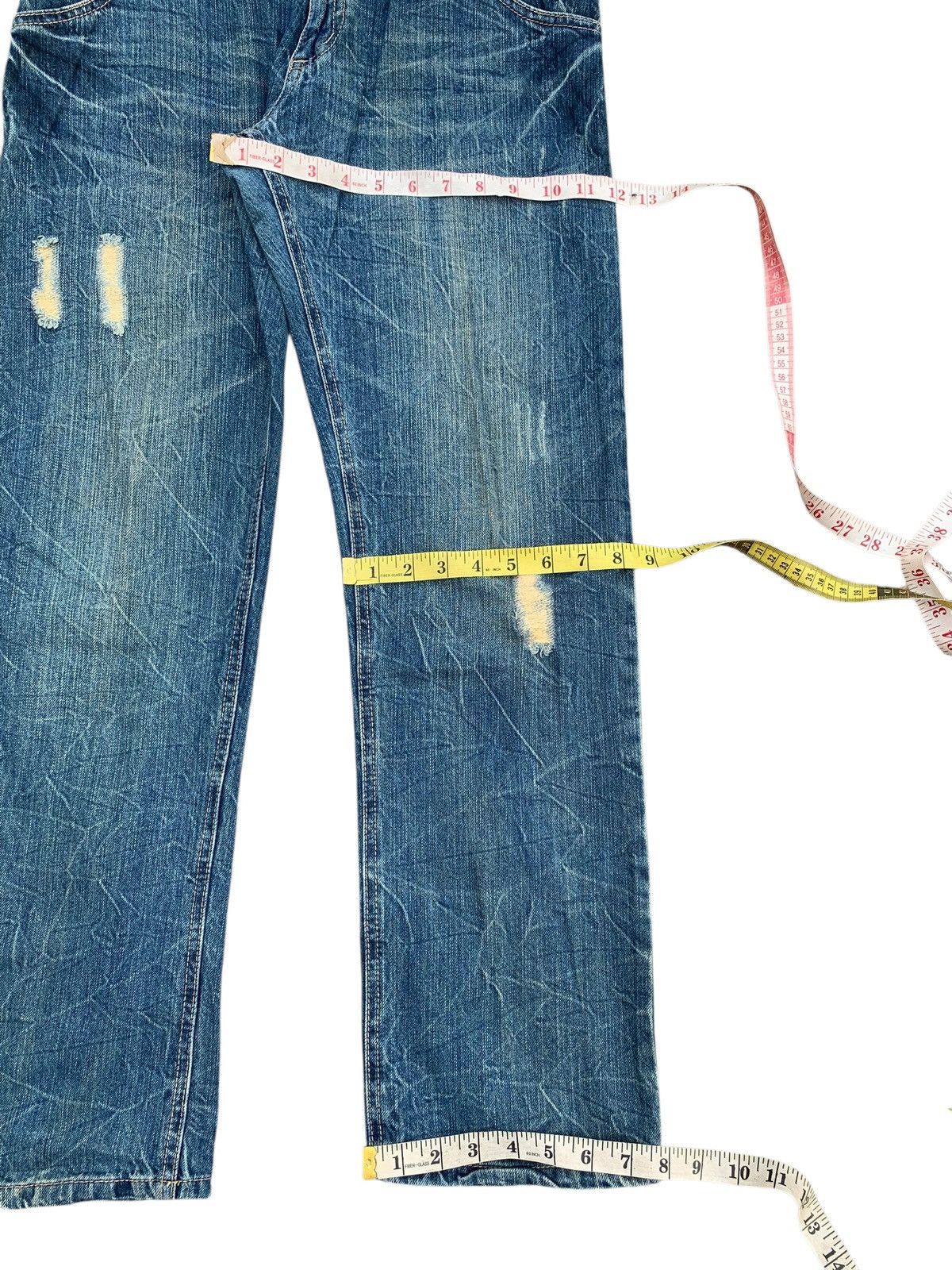 Kapital DOUBLE WAIST PUNK STYLE RUSTY UNBRAND DISTRESSED DENIM Size US 29 - 15 Thumbnail
