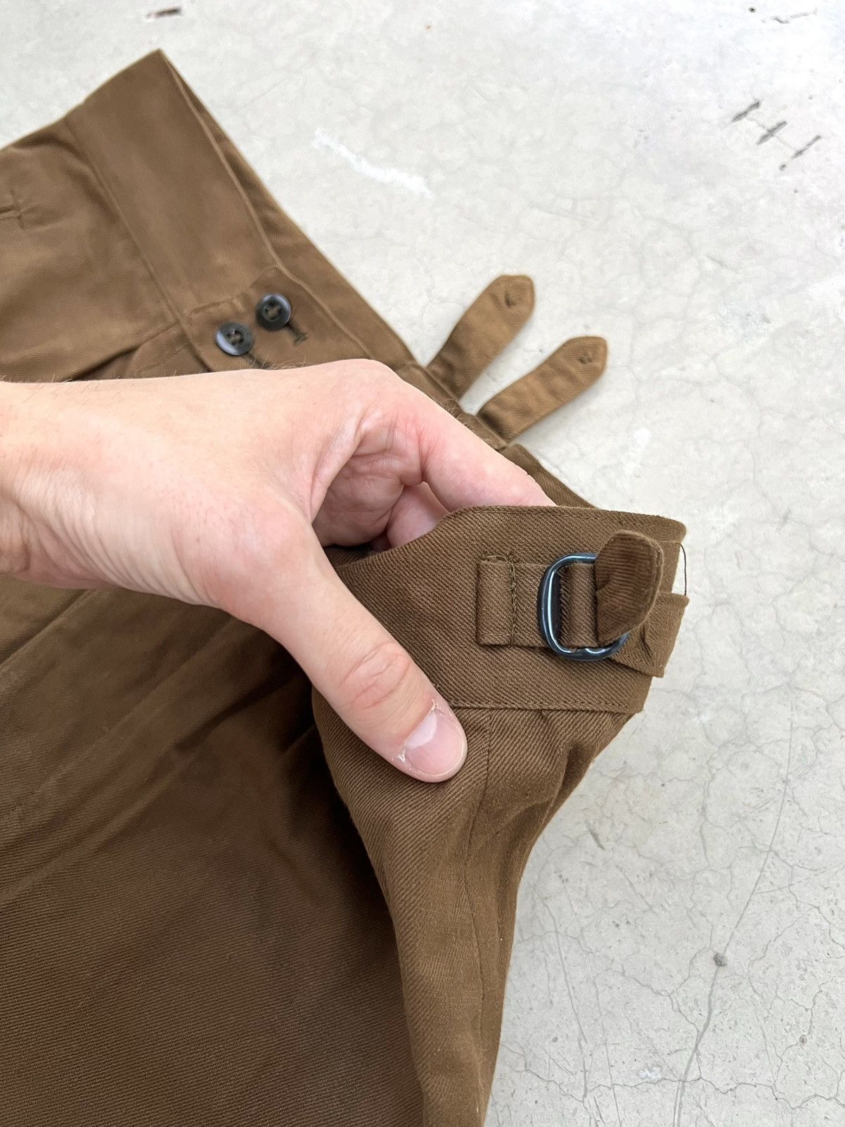Vintage 40s - 60s Military Trousers Vintage Baggy Pants Flared Army Size US 32 / EU 48 - 4 Thumbnail