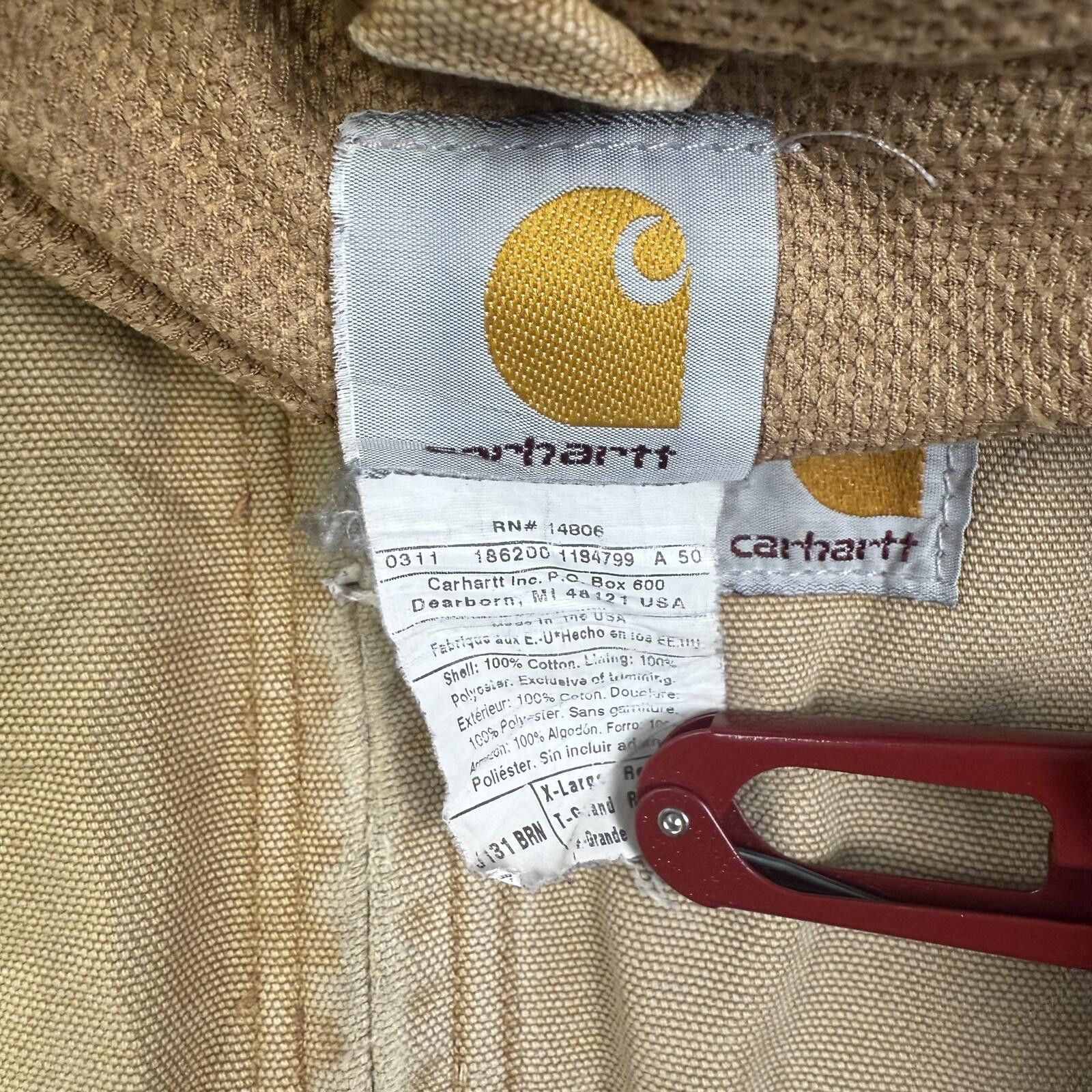 Carhartt Carhartt Style Duck Canvas Hooded Jacket Size US XL / EU 56 / 4 - 3 Thumbnail
