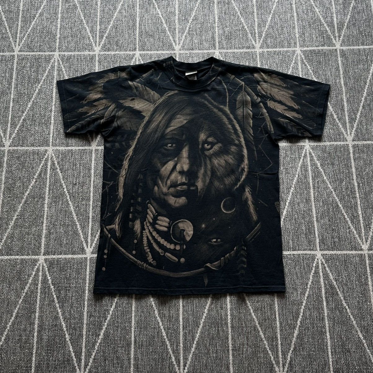 Liquid Blue × Vintage 1996 vintage liquid blue indian wolf tee 90s Size US L / EU 52-54 / 3 - 1 Thumbnail