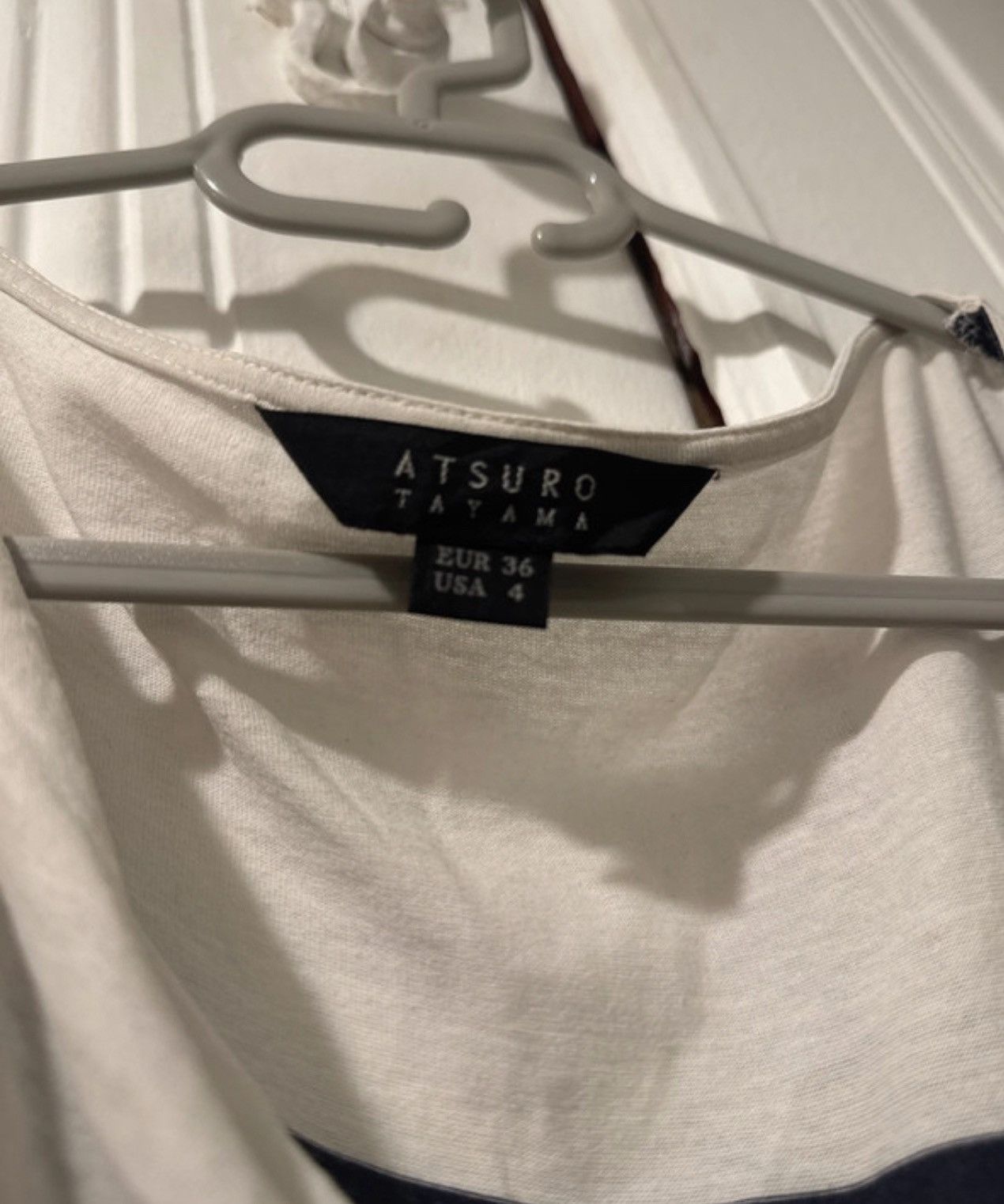 ATSURO TAYAMA Atsuro Tayama asymmetrical striped t shirt Size XS / US 0-2 / IT 36-38 - 3 Thumbnail