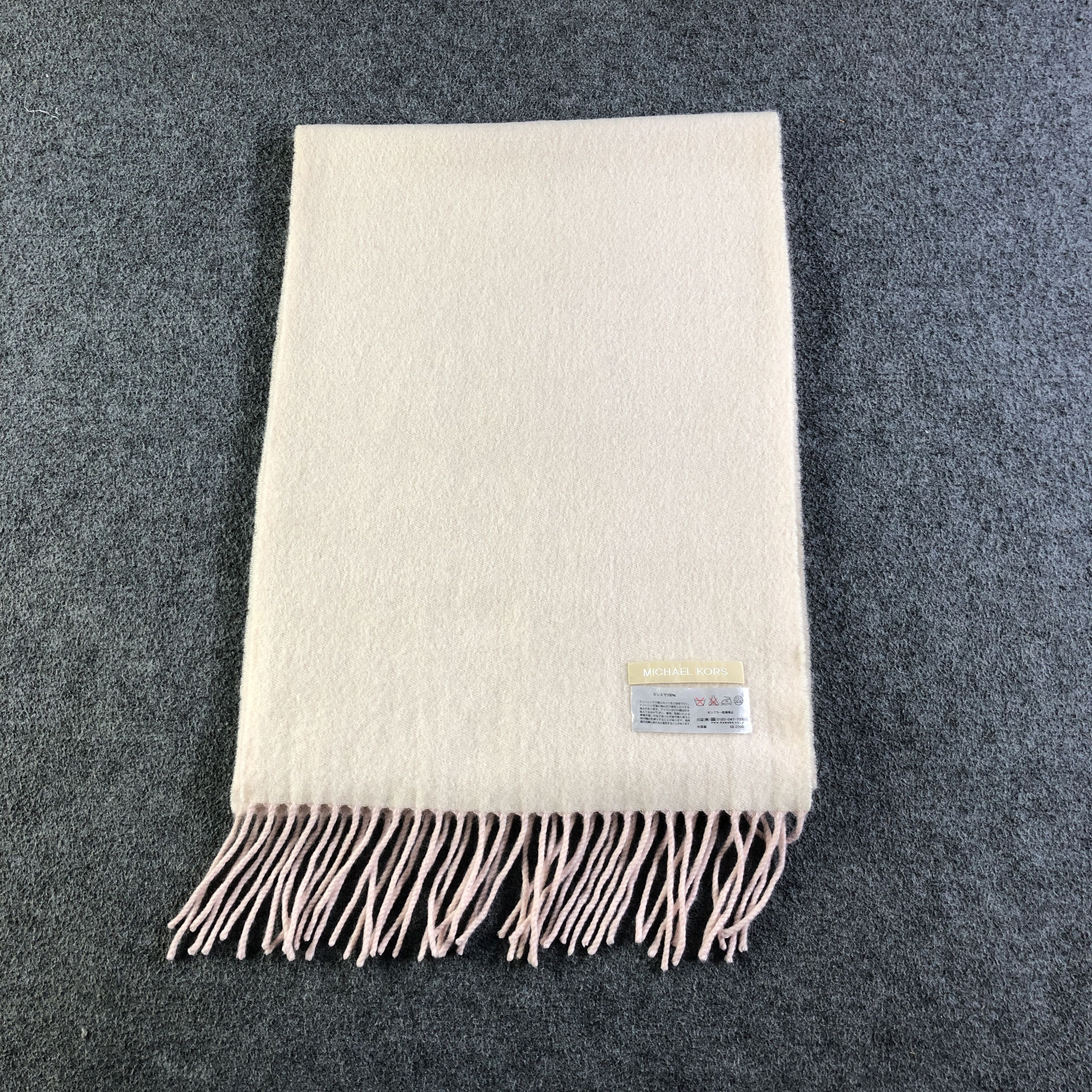 Michael Kors Michael Kors Cashmere Scarf Muffler Neckwear V2612 Size ONE SIZE - 2 Thumbnail