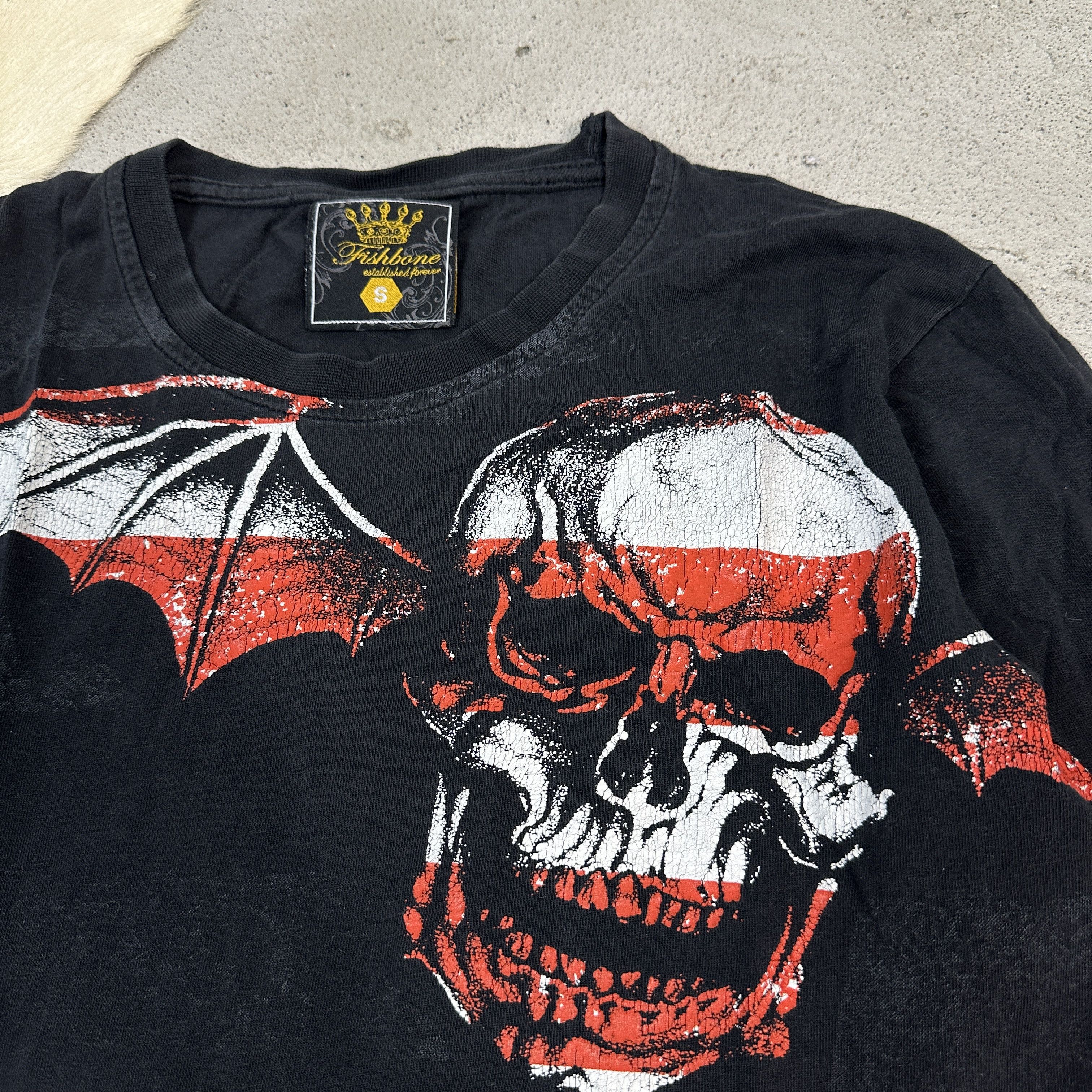 Vintage Longsleeve 00s Skulls Y2K Size US S / EU 44-46 / 1 - 3 Thumbnail