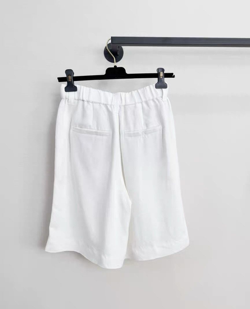 Brunello Cucinelli Brunello cucinelli BC white five-point pants Size 38" / US 16 / IT 52 - 2 Thumbnail