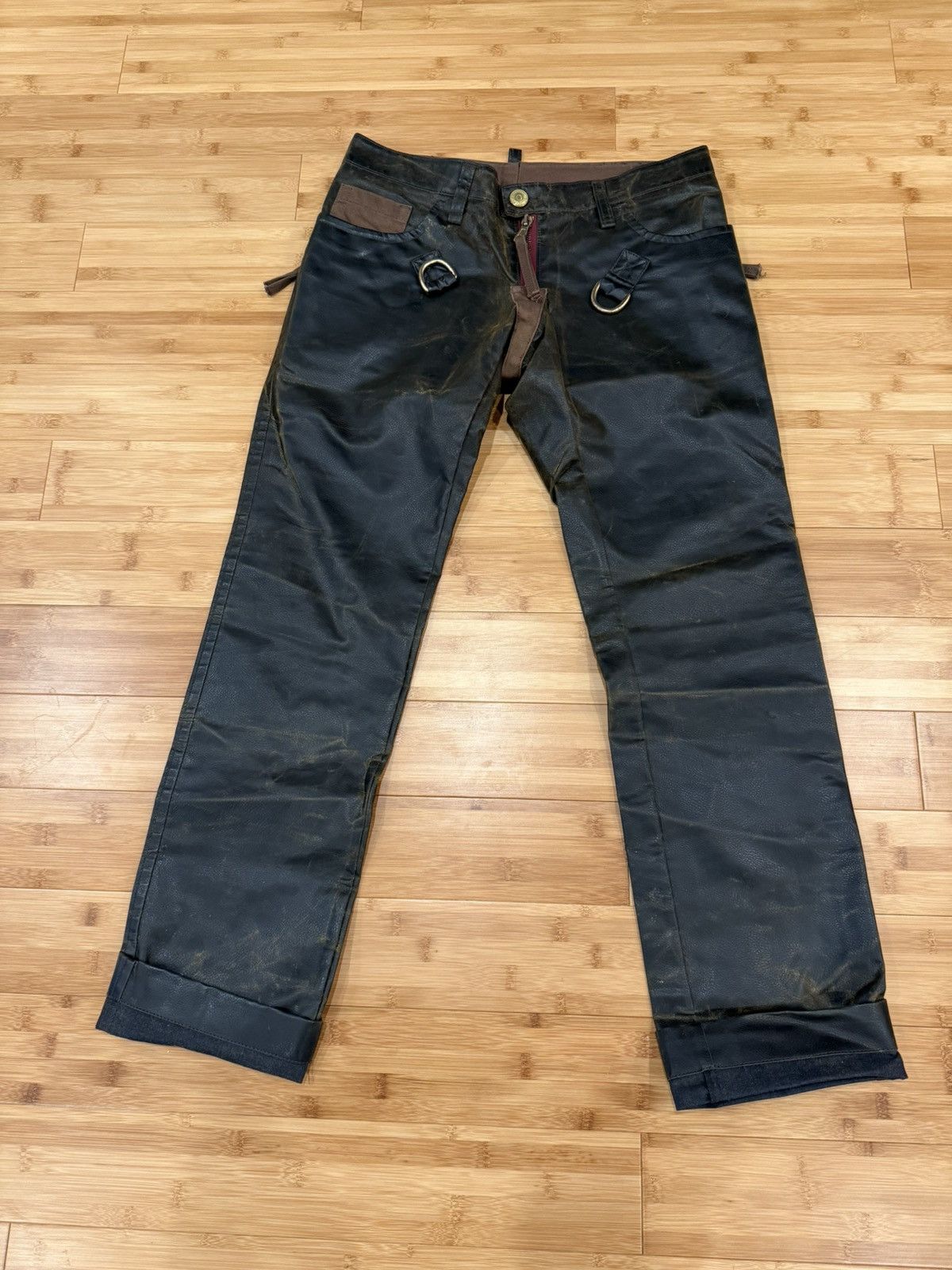 Dsquared2 Dsquared2 Vintage leather pants Size US 33 - 1 Thumbnail