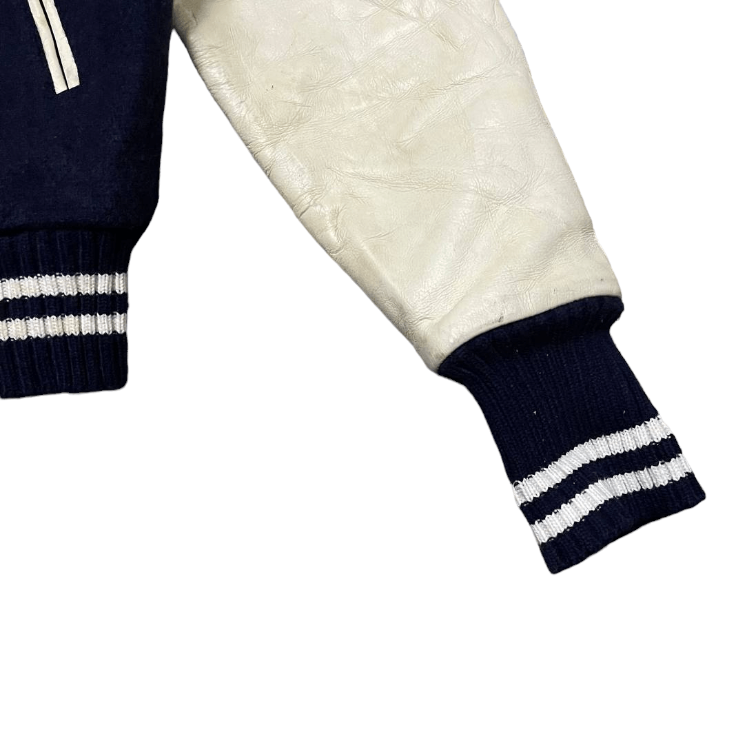 Japanese Brand Vintage Houston Blue Devils Varsity Jacket Leather Sleeve Size US M / EU 48-50 / 2 - 7 Thumbnail