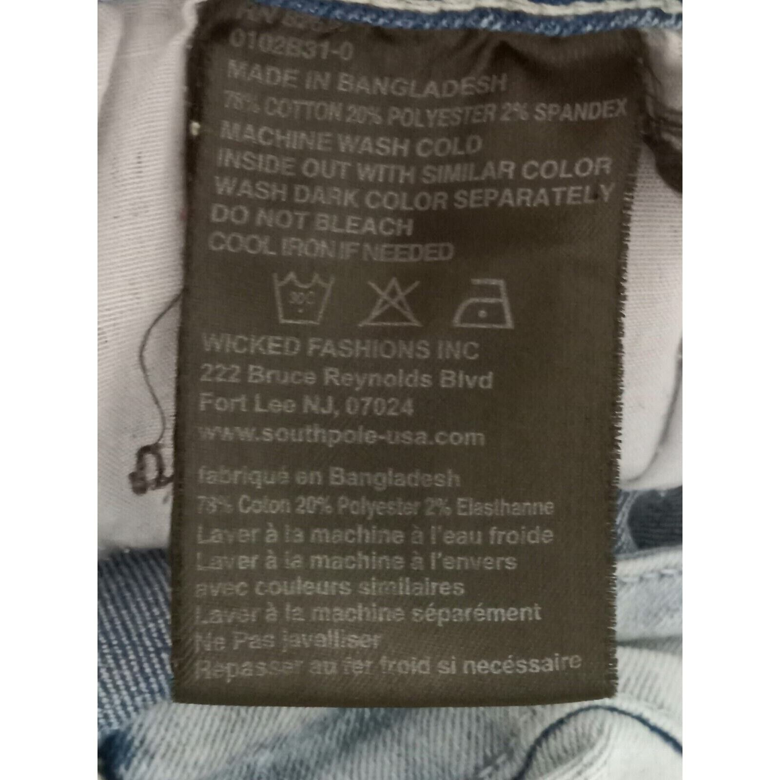 Southpole Vintage Southpole Shorts 36 Men's Blue Denim Jean Biker Slim Size US 36 / EU 52 - 6 Thumbnail