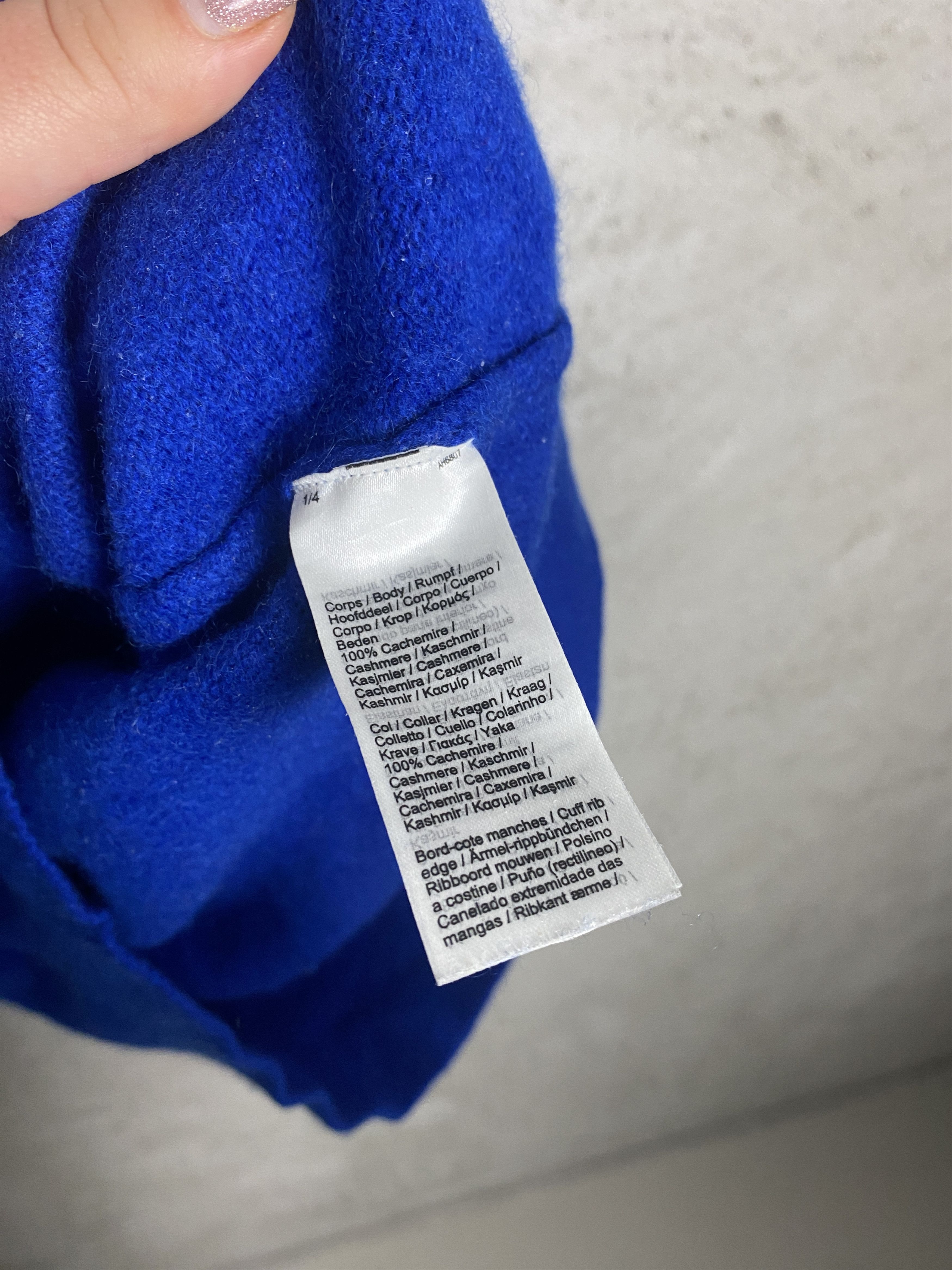 Lacoste small logo cashmere sweater knitwear