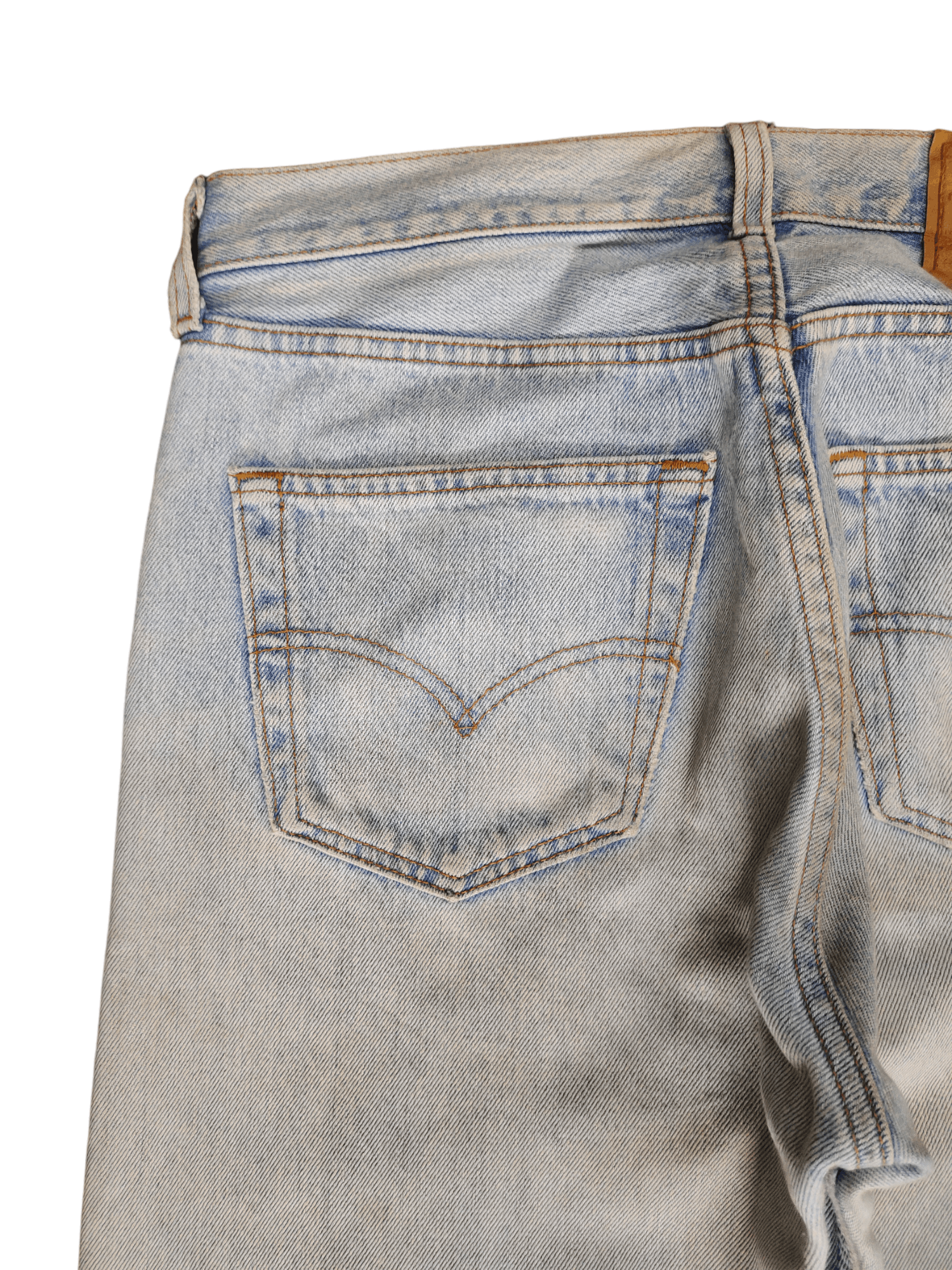 Levi's Vintage 90s Levis 501 Distress Rusty Faded Denim Jeans Size US 31 - 14 Thumbnail