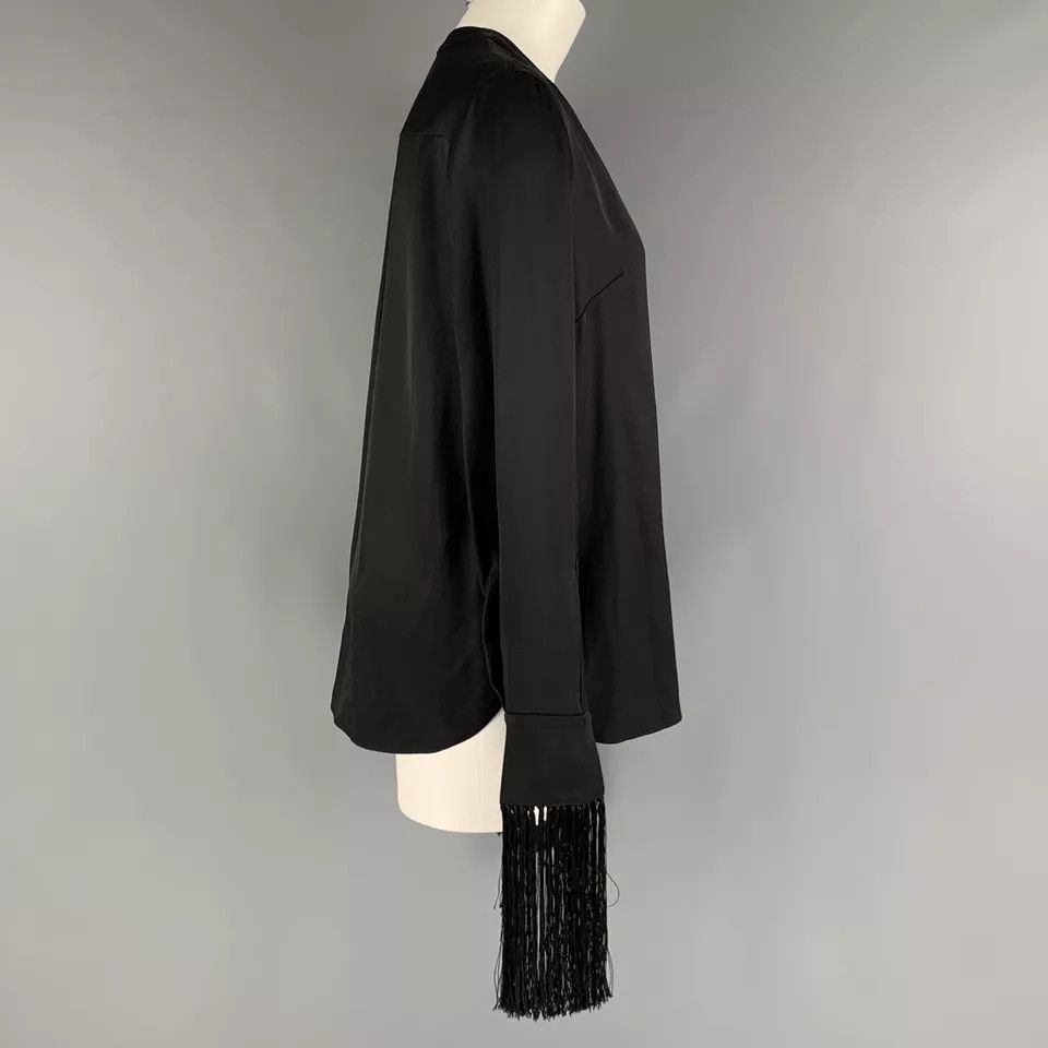 Alexander McQueen o1y0325 Blouse in Black Size S / US 4 / IT 40 - 2 Thumbnail