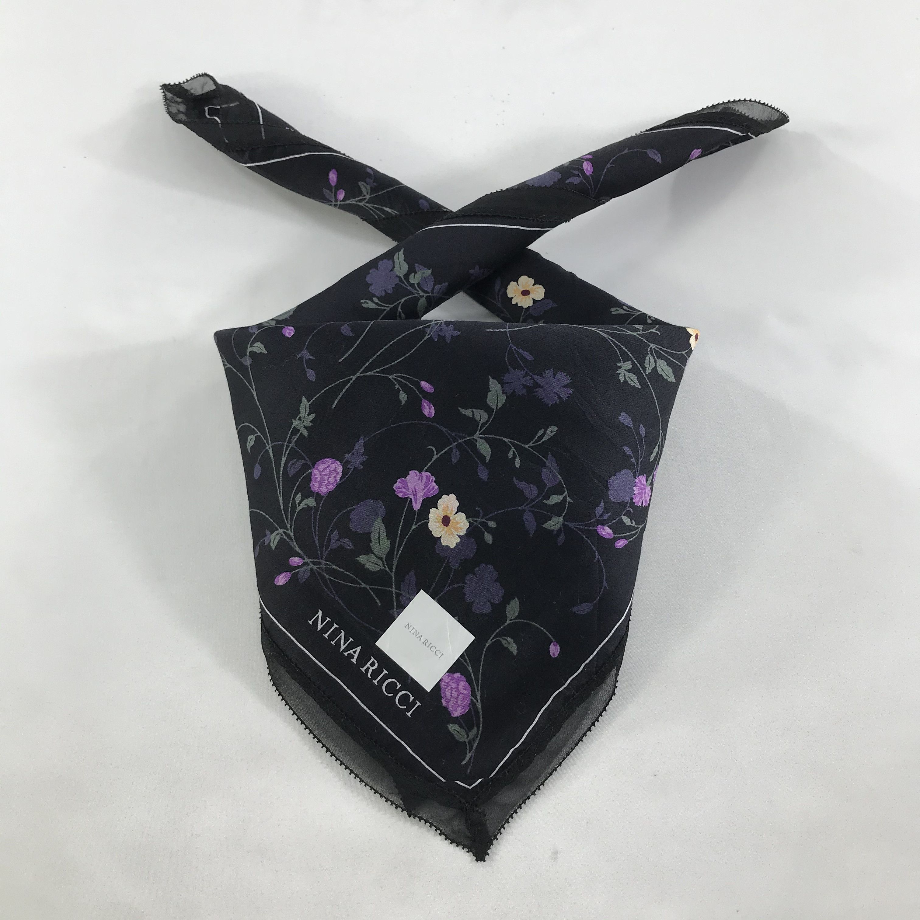 Nina Ricci × Vintage Nina Ricci Bandana / Handkerchief / Neckerchief - S1321 Size ONE SIZE - 3 Thumbnail