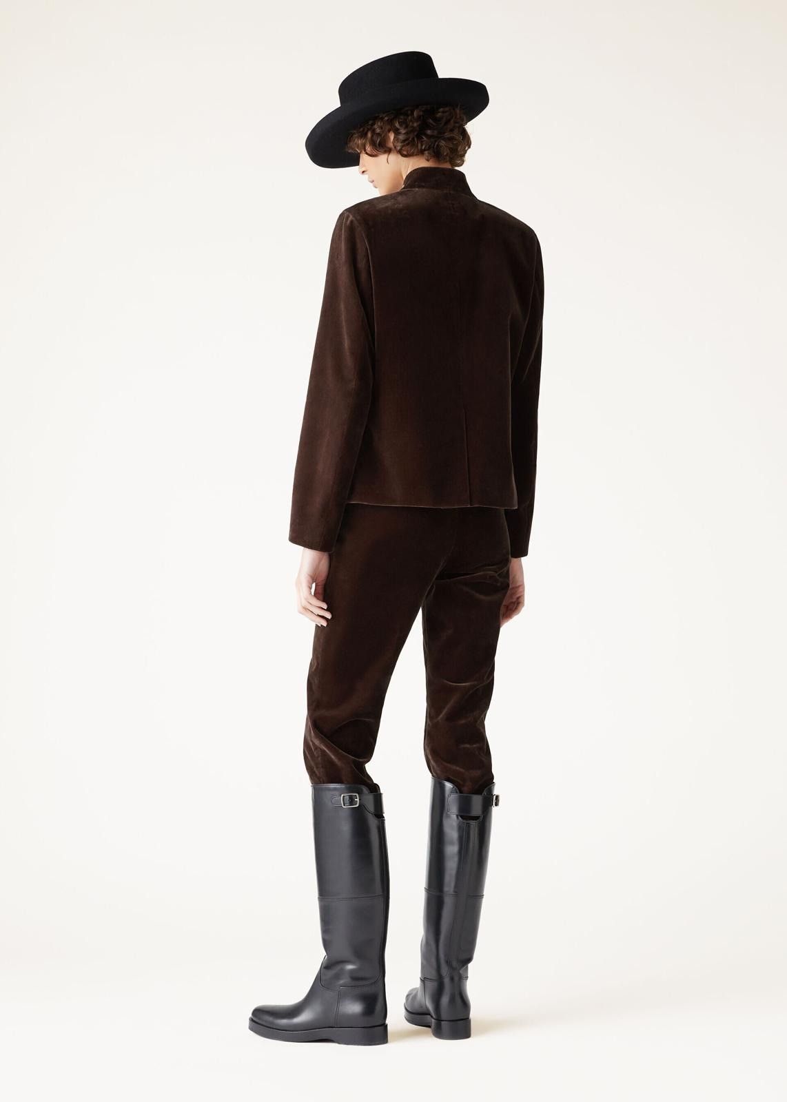 Loro Piana o1srvl11e1125 FAO2443 Velvet Gaby Trousers in Brown Size 28" / US 6 / IT 42 - 6 Thumbnail
