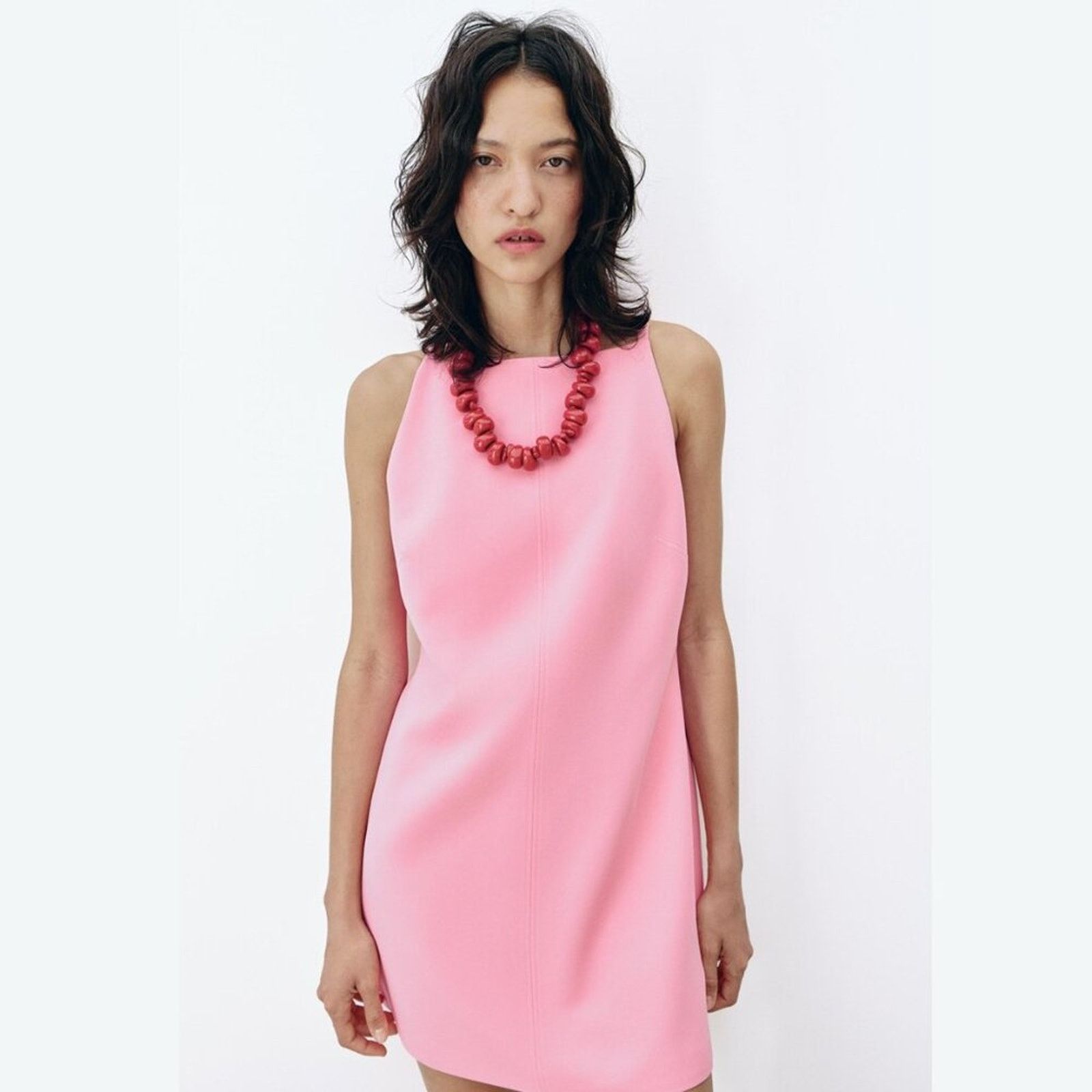 Zara ZARA A-Line Mini Dress Size L / US 10 / IT 46 - 16 Thumbnail