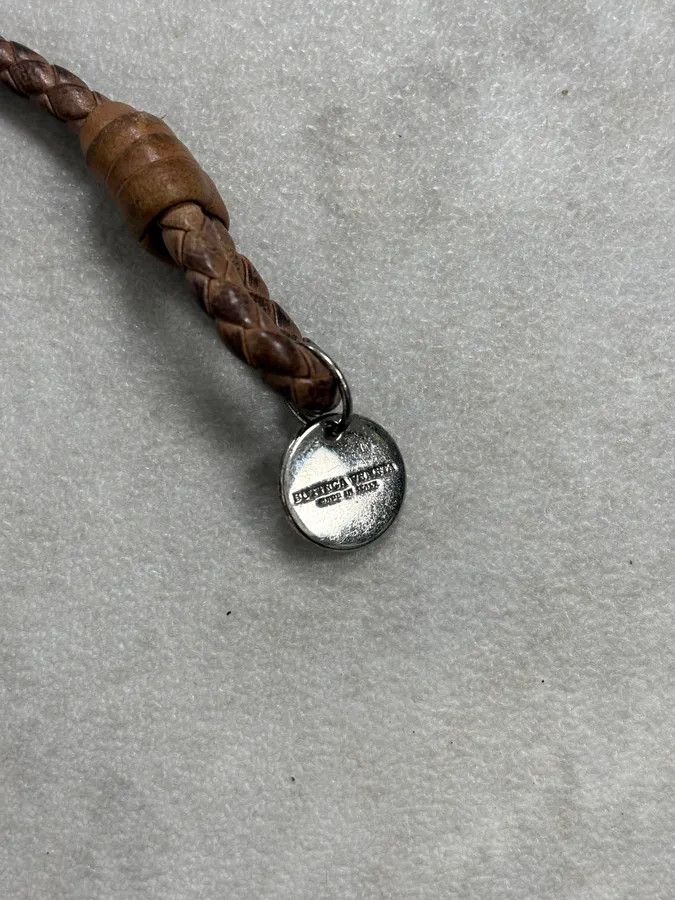 Bottega Veneta Bottega Veneta Brown Leather Braided Bracelet Size ONE SIZE - 5 Thumbnail