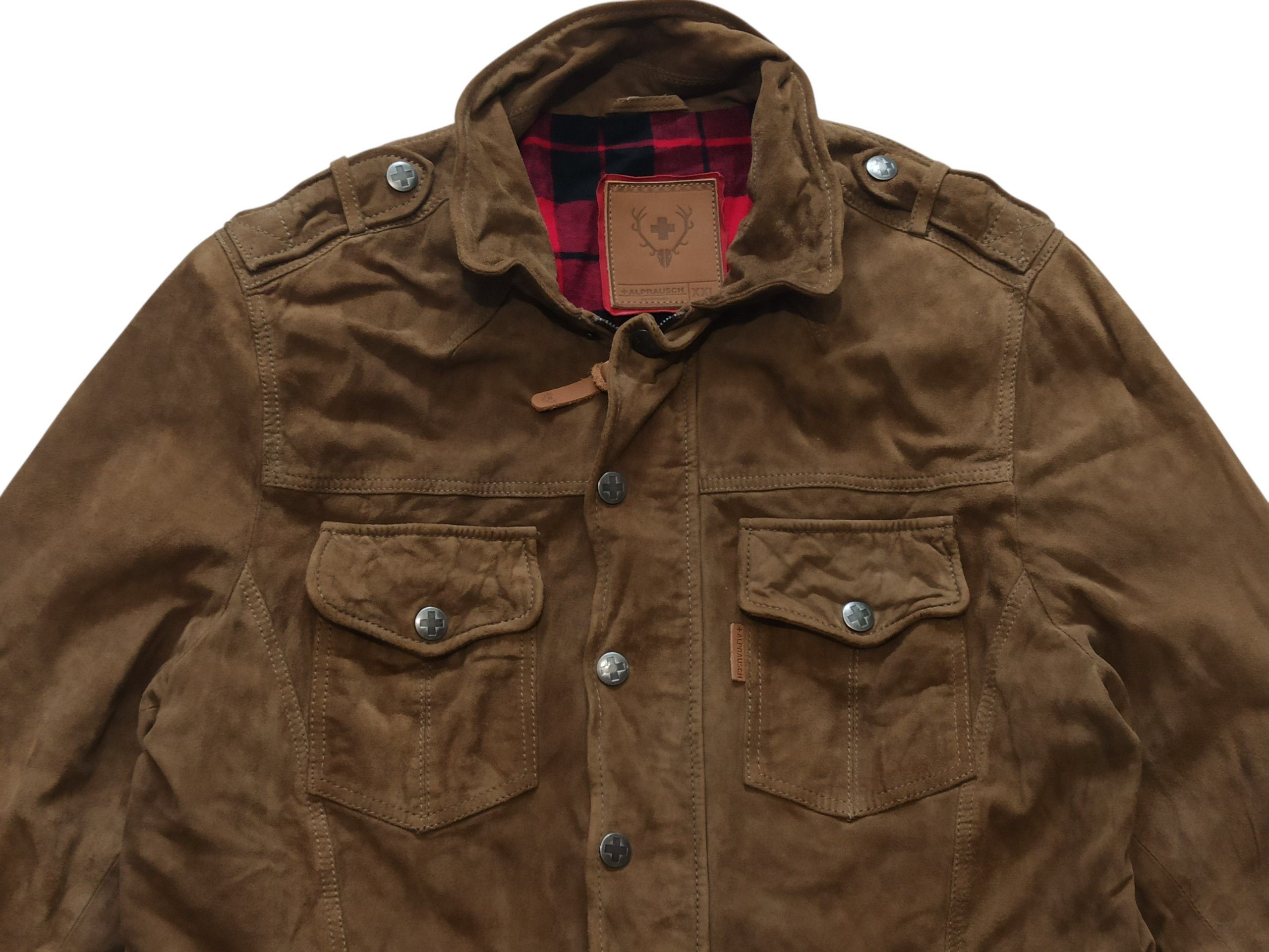 Other Alprausch Switzerland Suede Leather Overshirt Wool Lined L Size US L / EU 52-54 / 3 - 2 Thumbnail