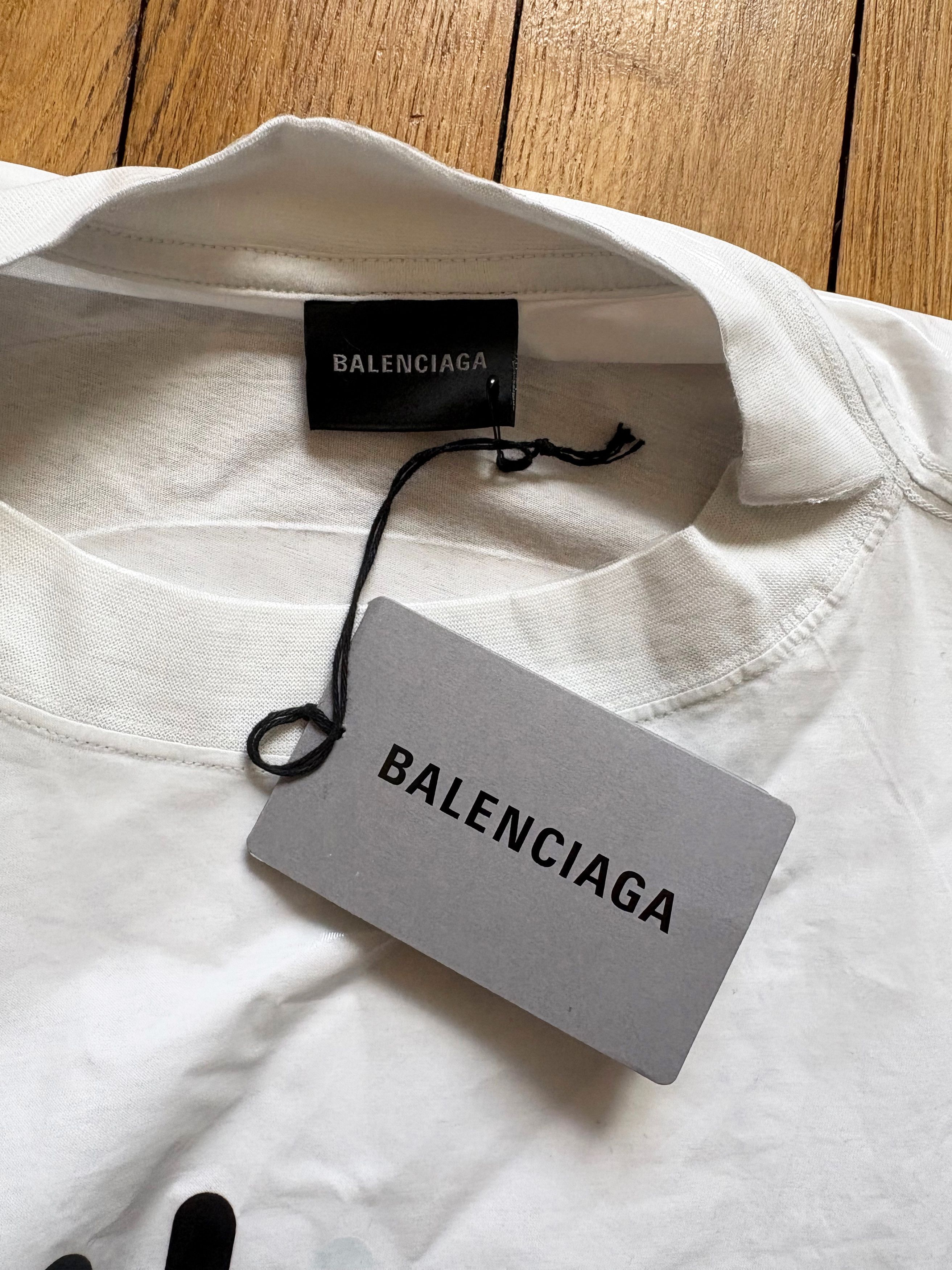 Balenciaga Balenciaga Laminated Loading Error tshirt Size S / US 4 / IT 40 - 4 Thumbnail
