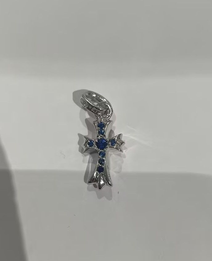 Chrome Hearts Chrome Hearts 18K White Gold Blue Sapphire Babyfat Charm Size ONE SIZE - 6 Thumbnail