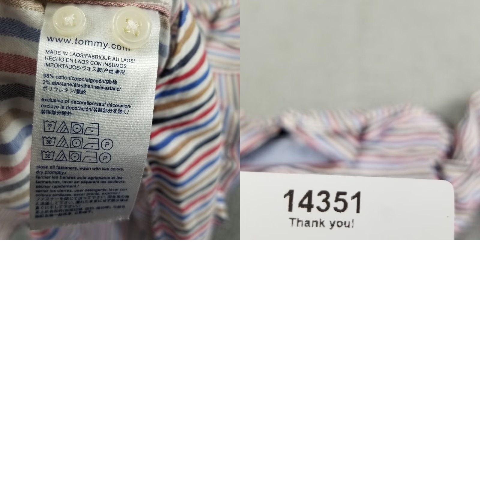 Tommy Hilfiger Vintage Tommy Hilfiger Striped Shirt Men XL Slim Fit Y2K → Tommy Hilfiger Vintage Striped Shirt Men XL Slim Fit Y2K Size US XL / EU 56 / 4 - 8 Thumbnail