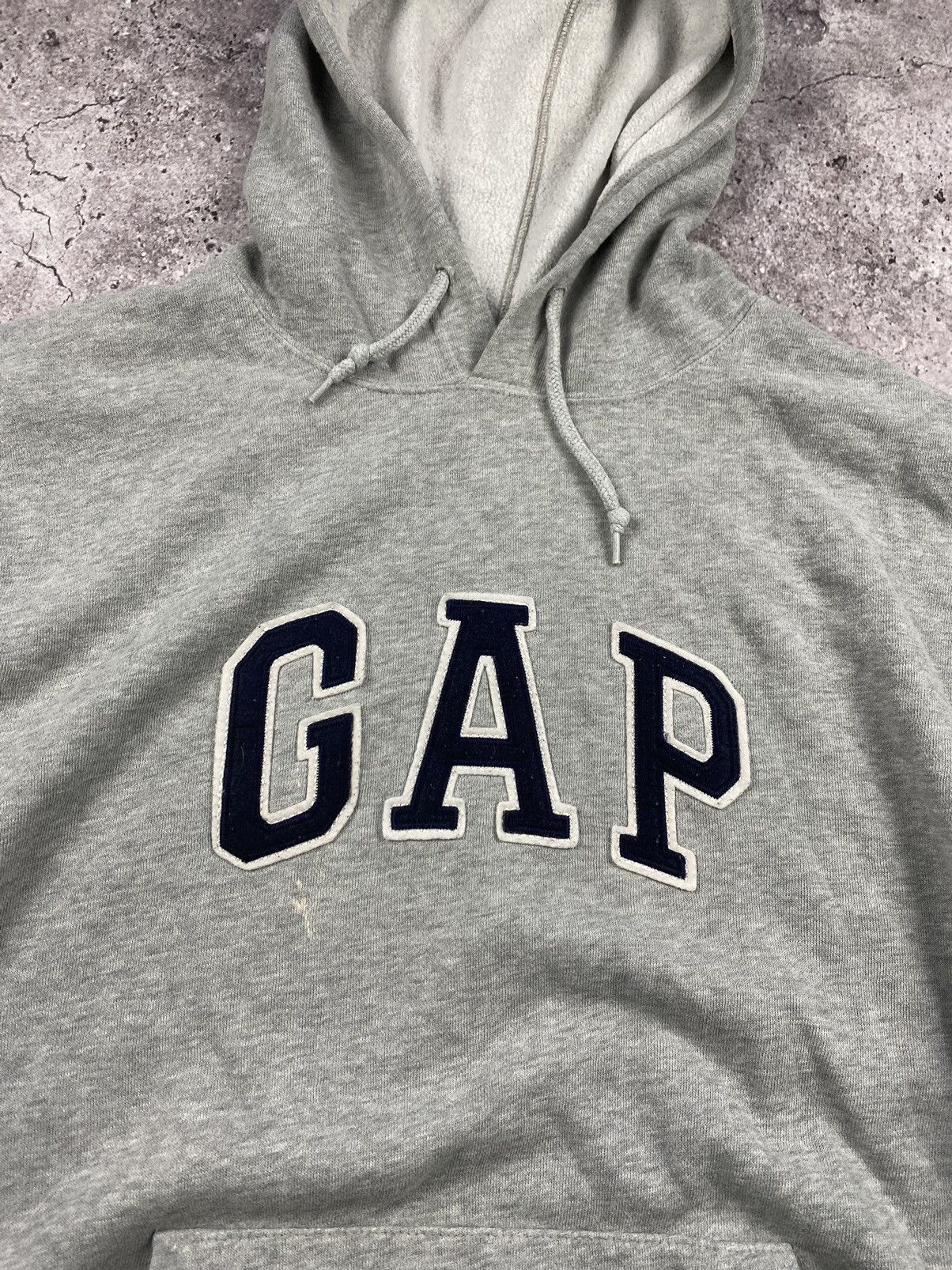Gap × Vintage Vintage Gap Baggy big logo Y2K Distressed hoodie 90s Size US XL / EU 56 / 4 - 3 Thumbnail