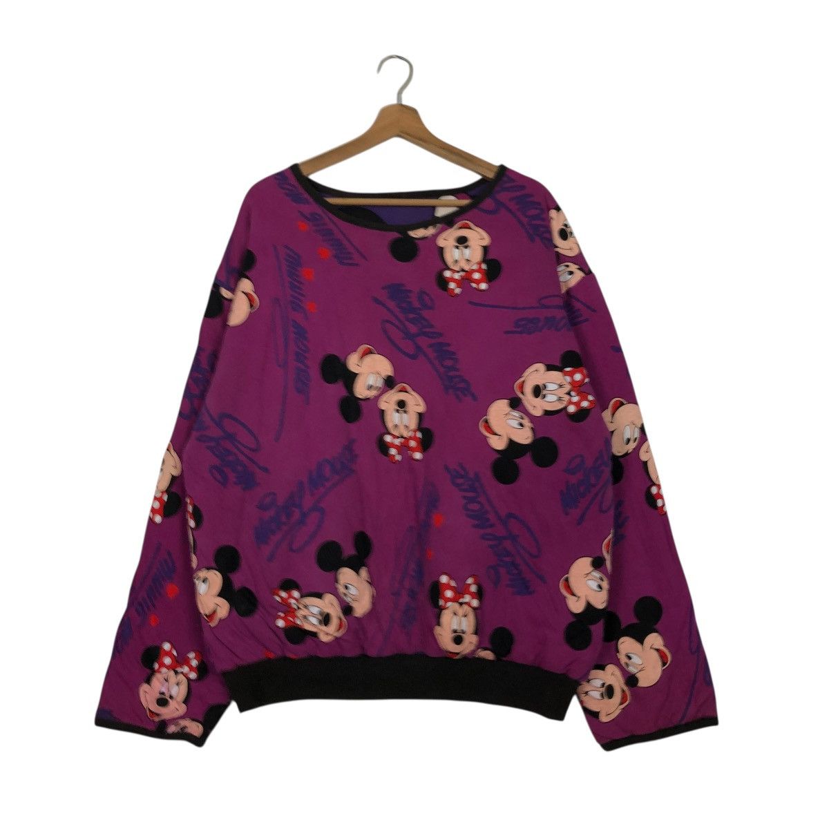 Mickey Mouse 🔥VINTAGE SWEATSHIRT DISNEY MICKEY MOUSE FULL PRINT RARE Size US M / EU 48-50 / 2 - 3 Thumbnail