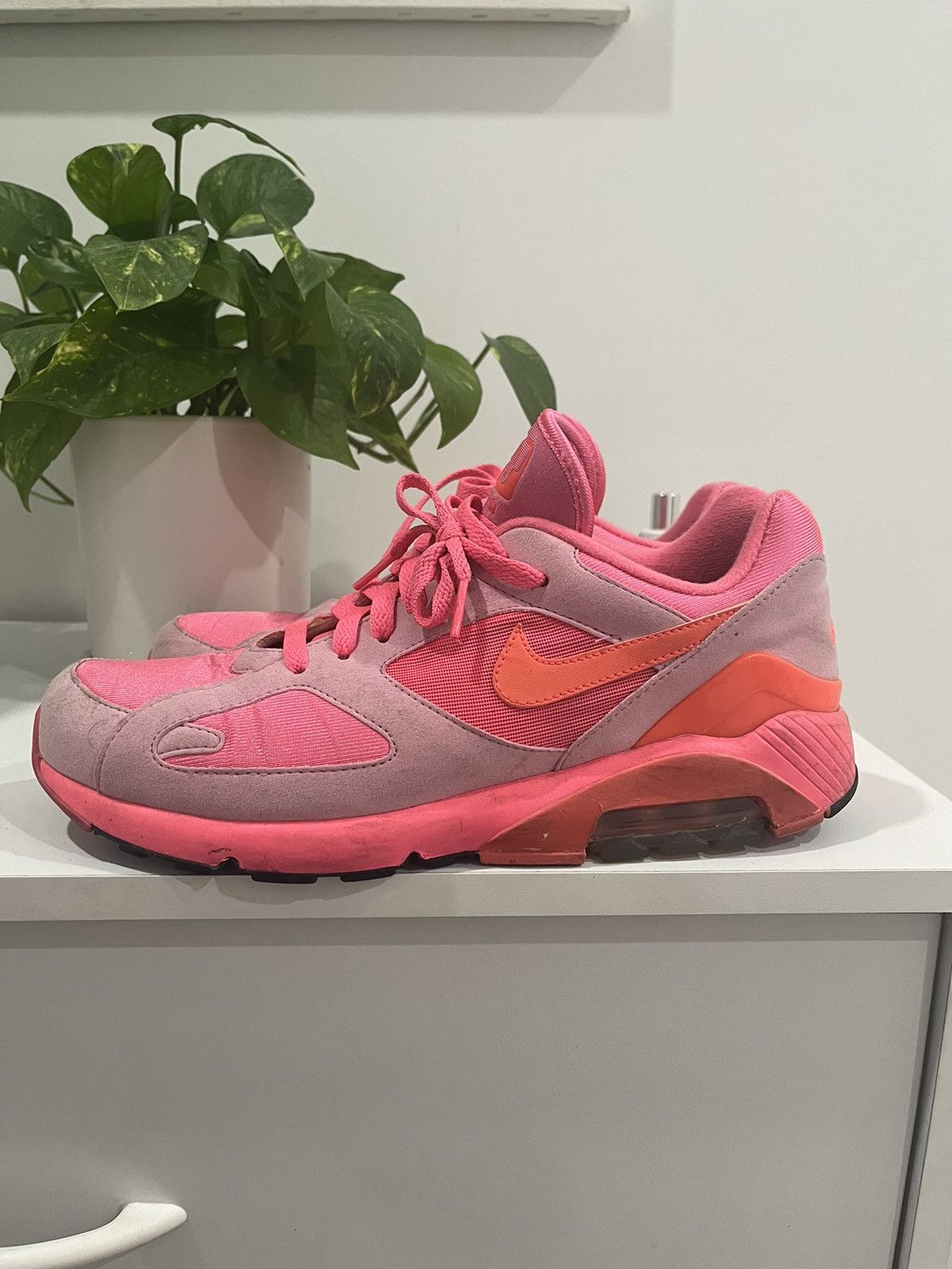 Comme des Garcons × Nike Comme Des Garcon Nike Air Max Triple Pink Size US 9.5 / EU 42-43 - 2 Thumbnail