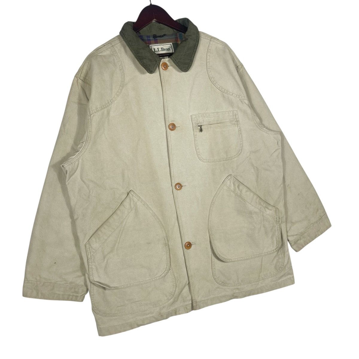 L.L. Bean Vintage L.L. Bean Field Coat Barn Jacket Heavy Cotton Canvas Size US XL / EU 56 / 4 - 3 Thumbnail