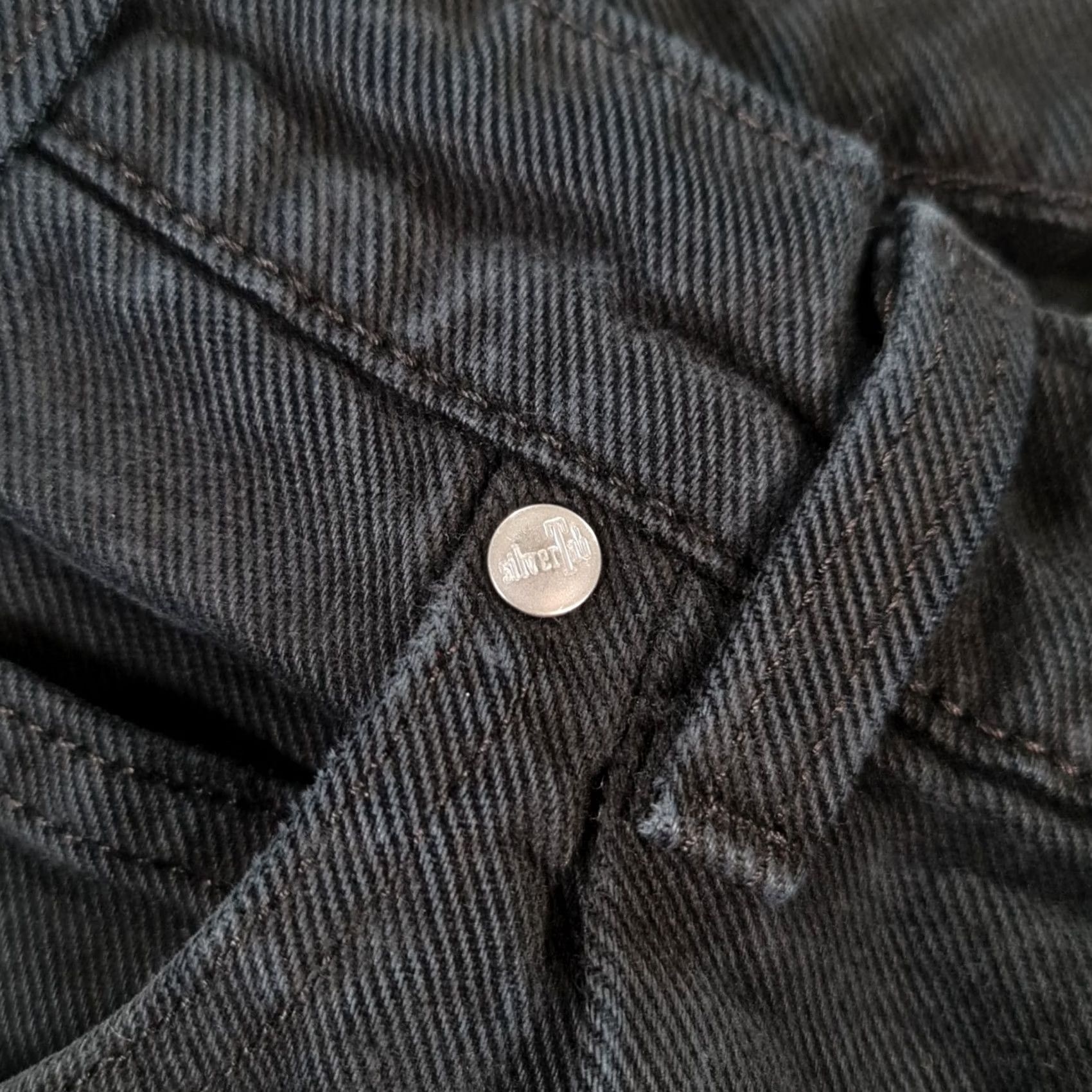 Levi's VINTAGE Levi's Silvertab Baggy Jeans Mens Black W36 L29 Wide Leg Loose Fit Denim Size US 36 / EU 52 - 6 Thumbnail